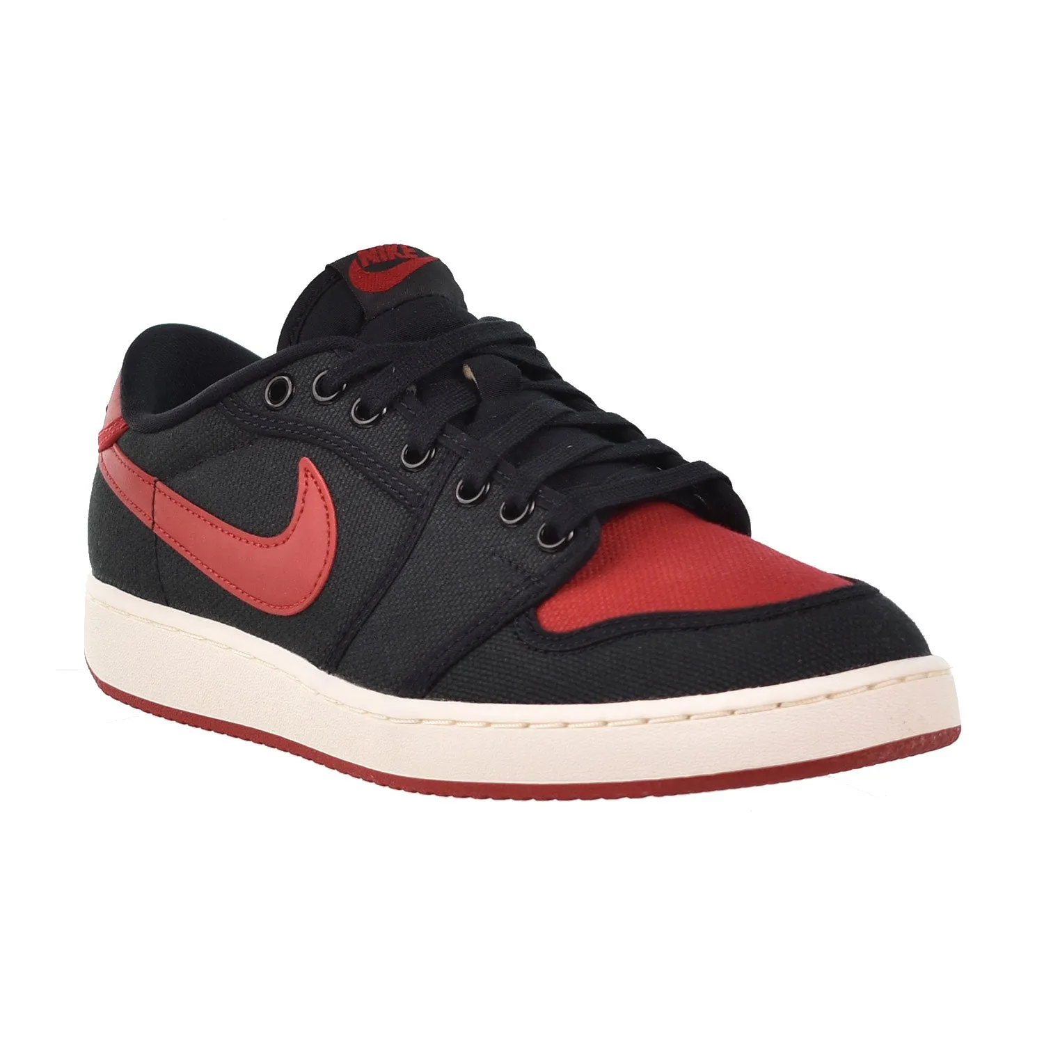 Jordan 1 Retro AJKO Low Bred Men's Shoes Black-Varsity Red