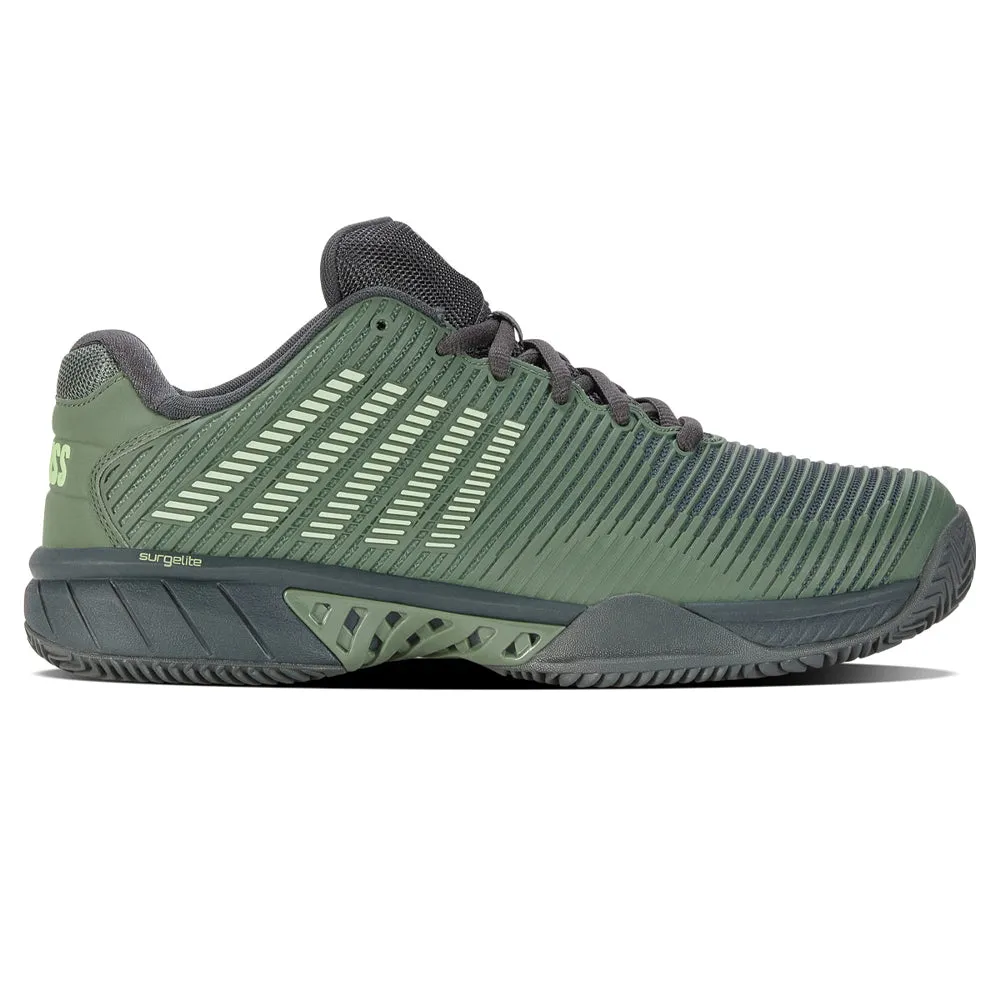 K-Swiss Hypercourt Express 2 HB Tennis Shoes (Mens) - Sea Spray/Urban Chic/Soft Neon Green