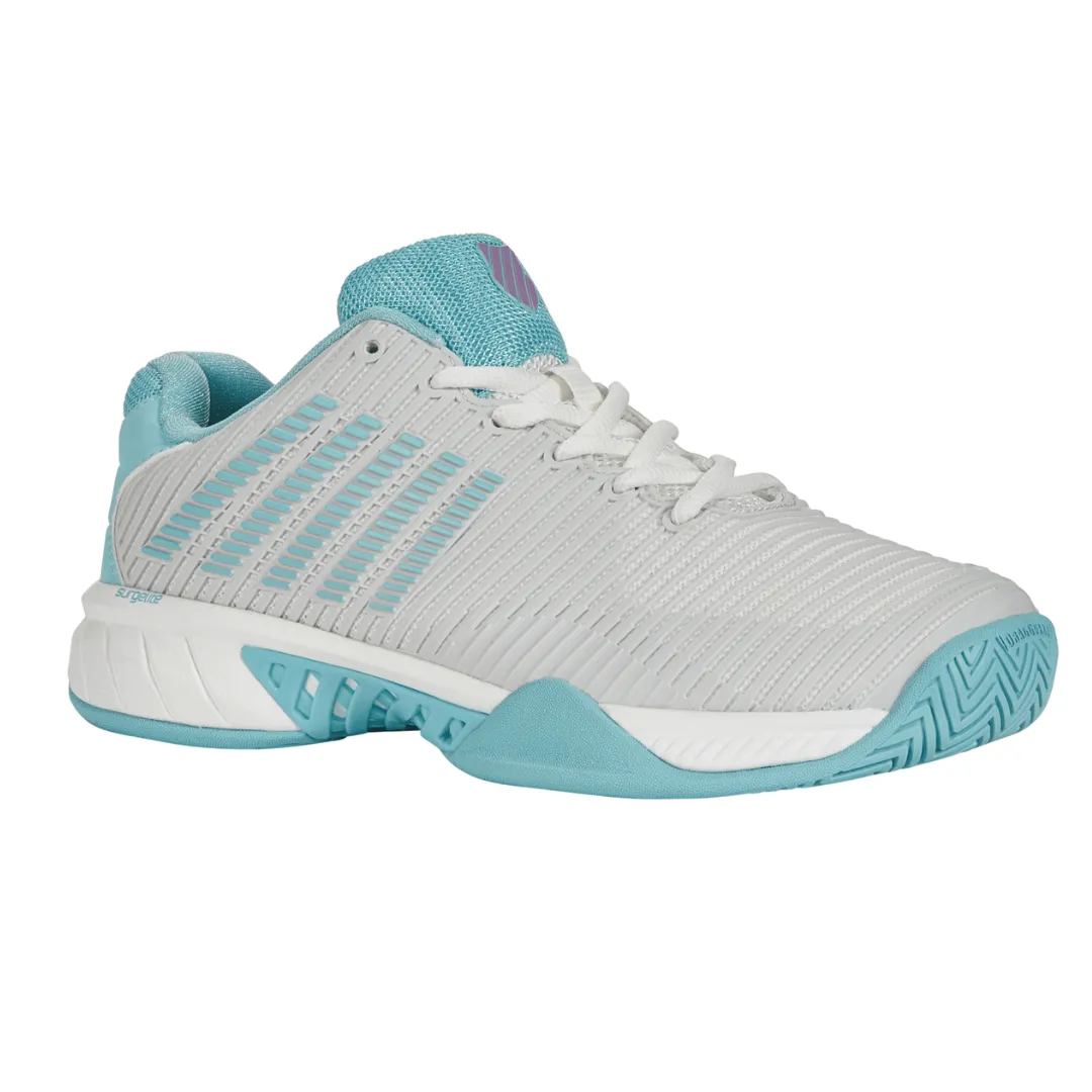 K Swiss Womens Hypercourt Express 2 Tennis Shoes - Bright White / Blue