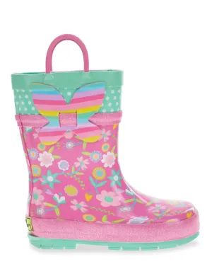 Kids Flutter Rain Boot - Pink