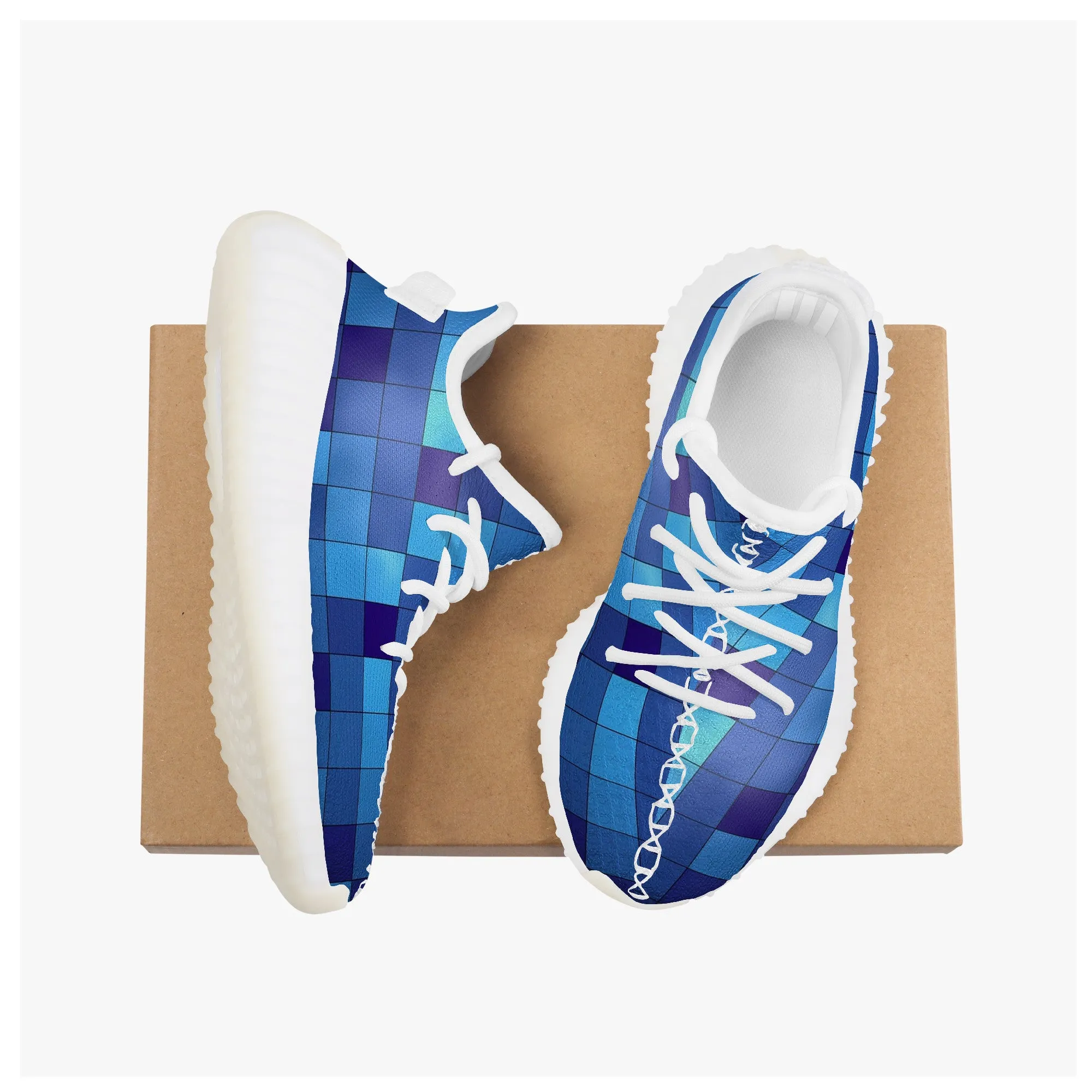 Kids Mesh Knit Sneaker - Blue