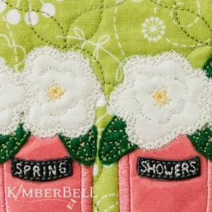 Kimberbell Spring Showers Quilt Machine Embroidery Pattern