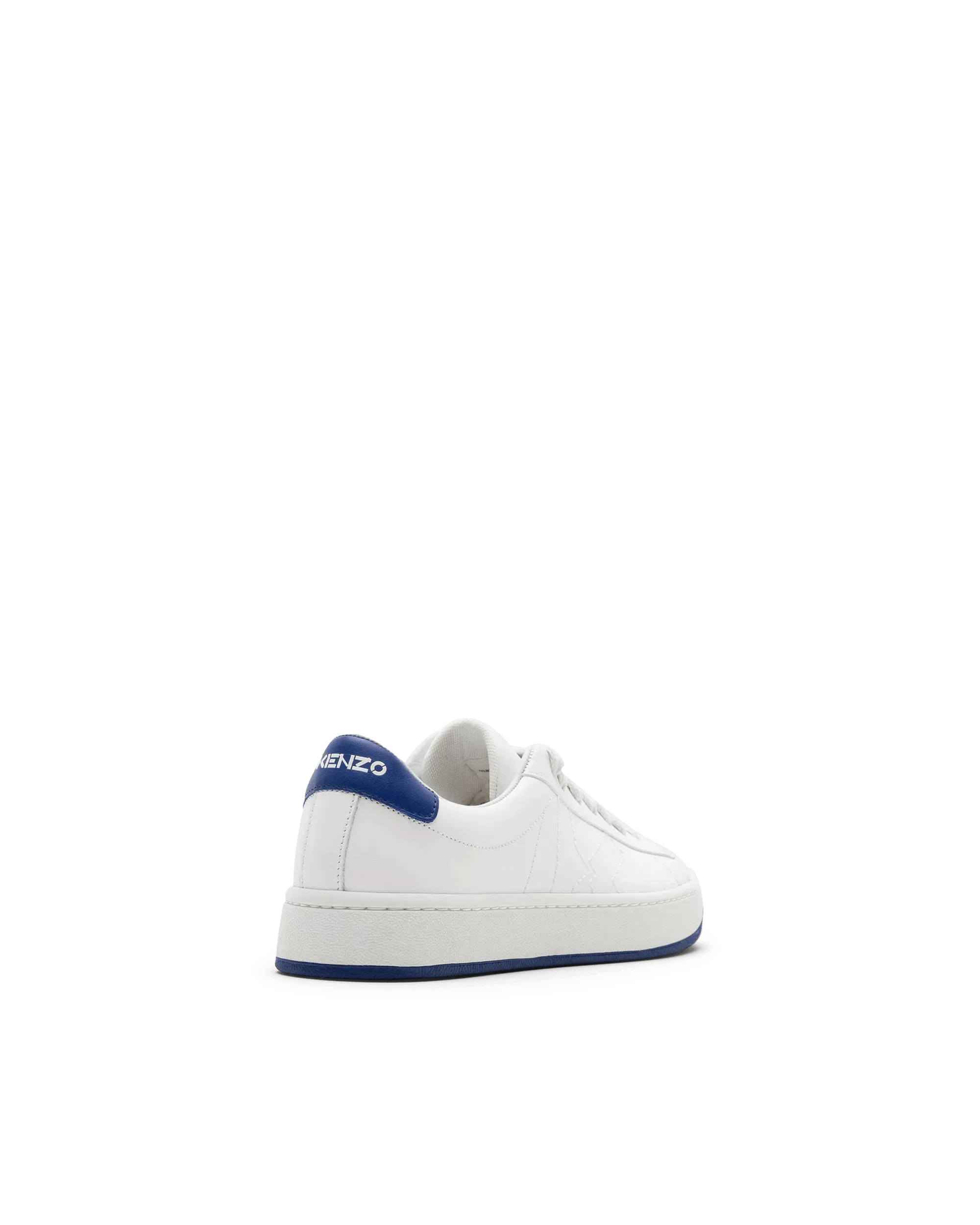 Kourt Blue-Detail Lace Up Sneakers