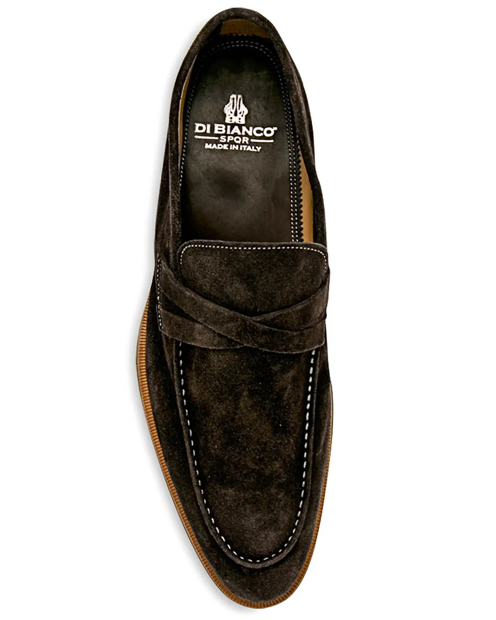 Lavagna Suede Crisscross Penny Loafer