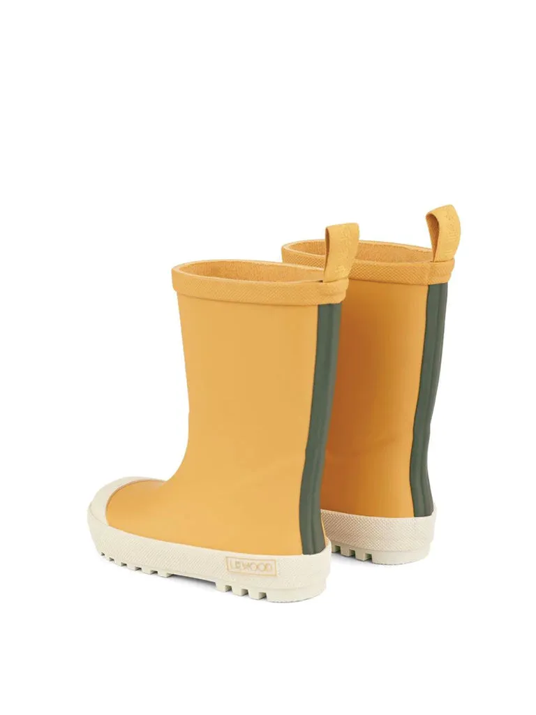 Liewood River Rain Boots in Yellow Mellow Mix