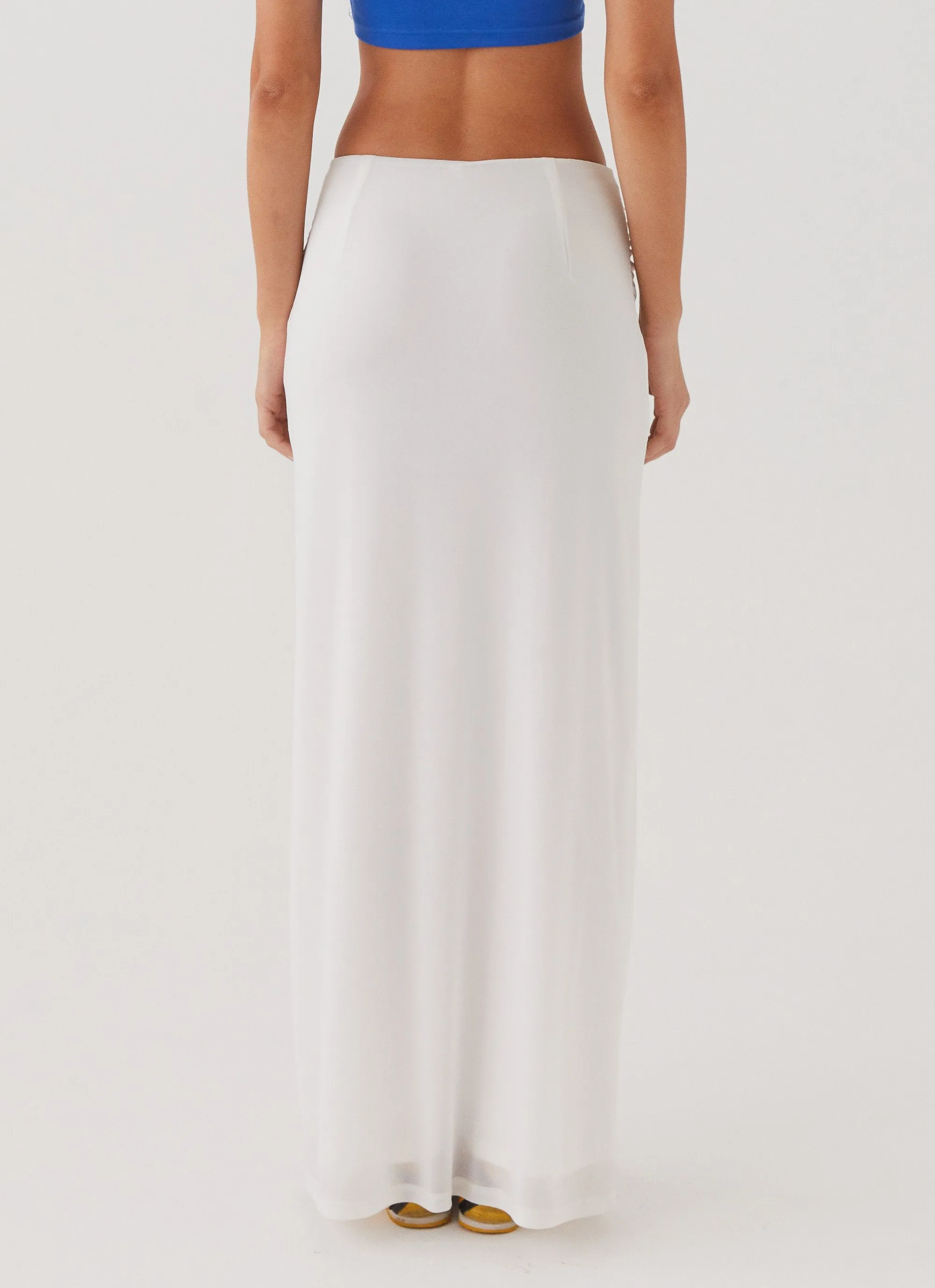 Look At Me Maxi Skirt - White