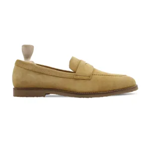 Lucas - Men's Camel Yellow Kid Suede Loafer