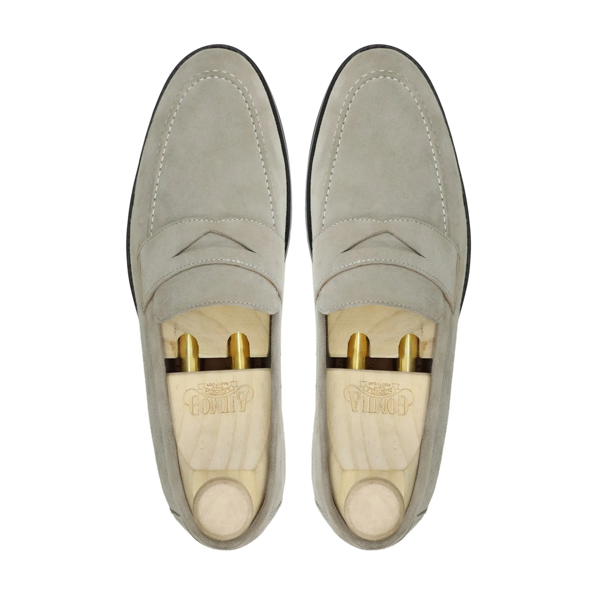 Manaslu - Men's White Kid Suede Loafer