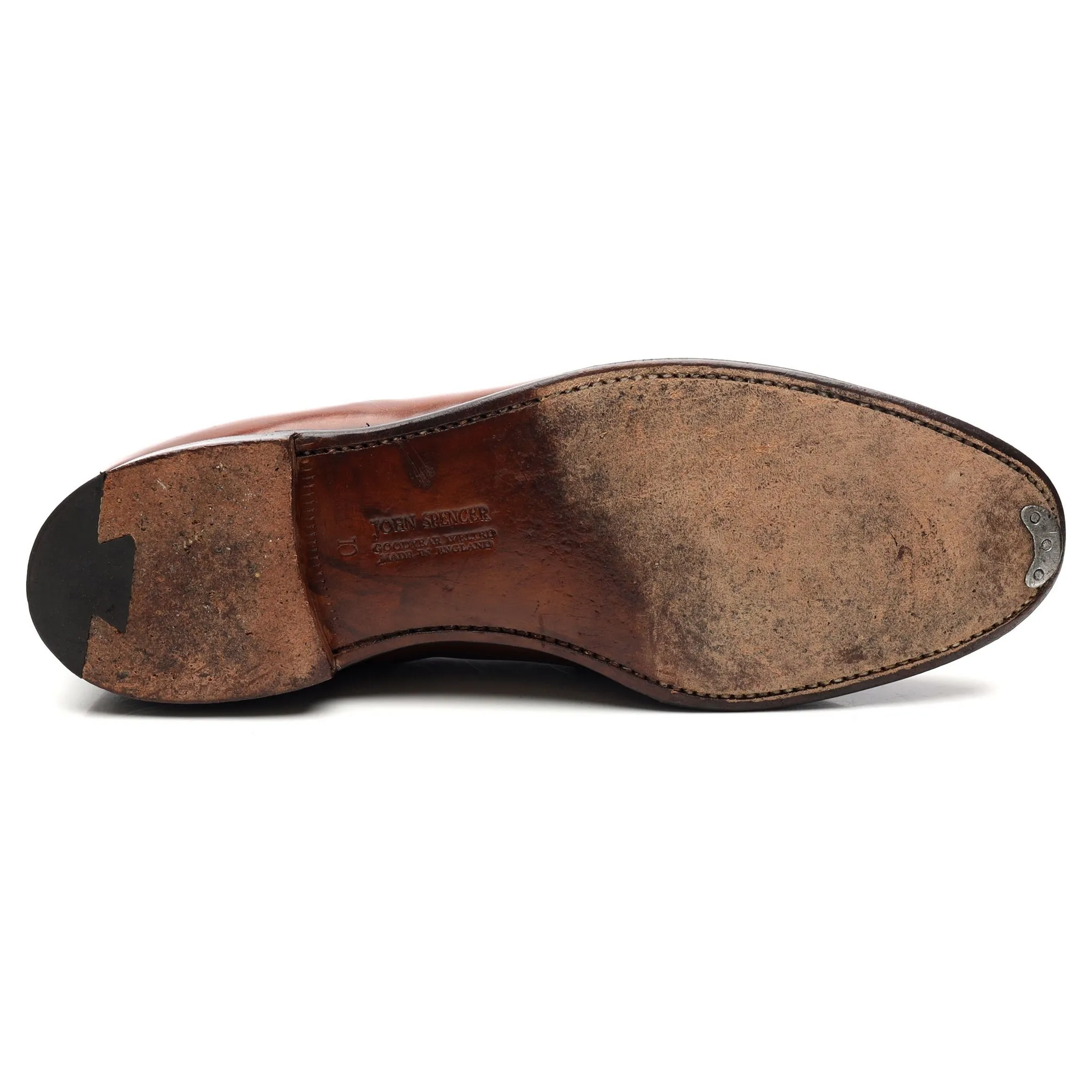 'Mayfair' Brown Leather Loafers UK 10 F