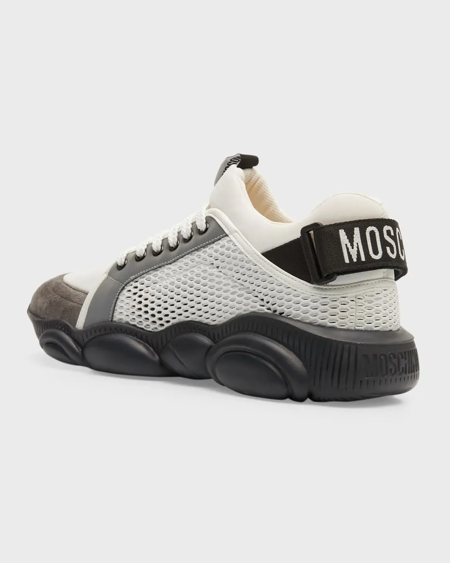 Men's Mesh Bubble Teddy Moschino Low Top Sneakers