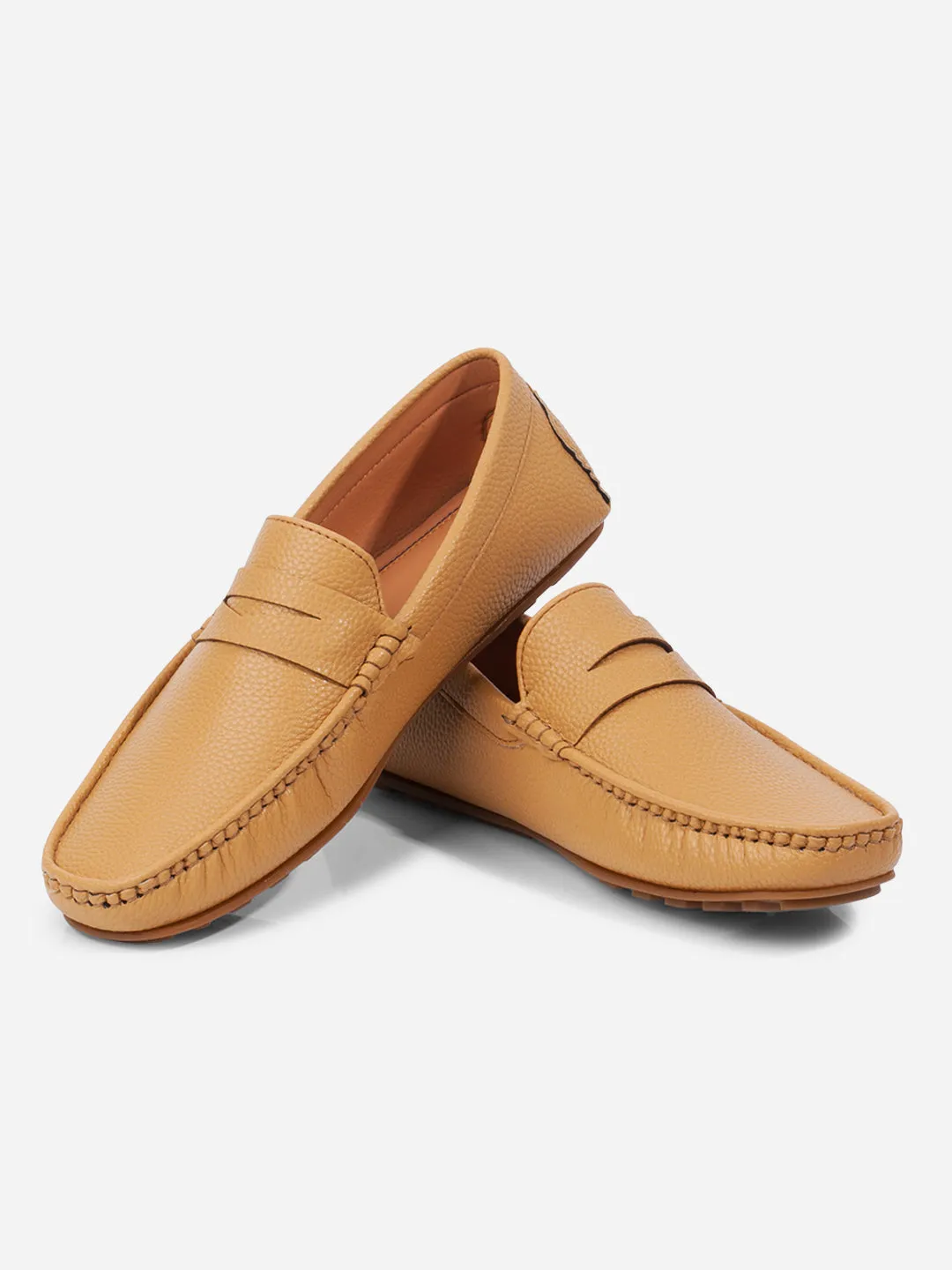 Men's Mustard Moc Toe Casual Loafer (IX4110)