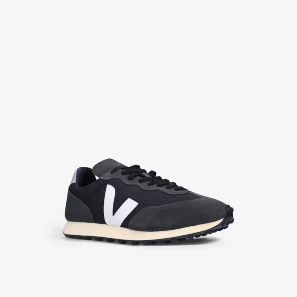 Men's Rio Branco Sneakers in Mesh and Veja Leather, Black