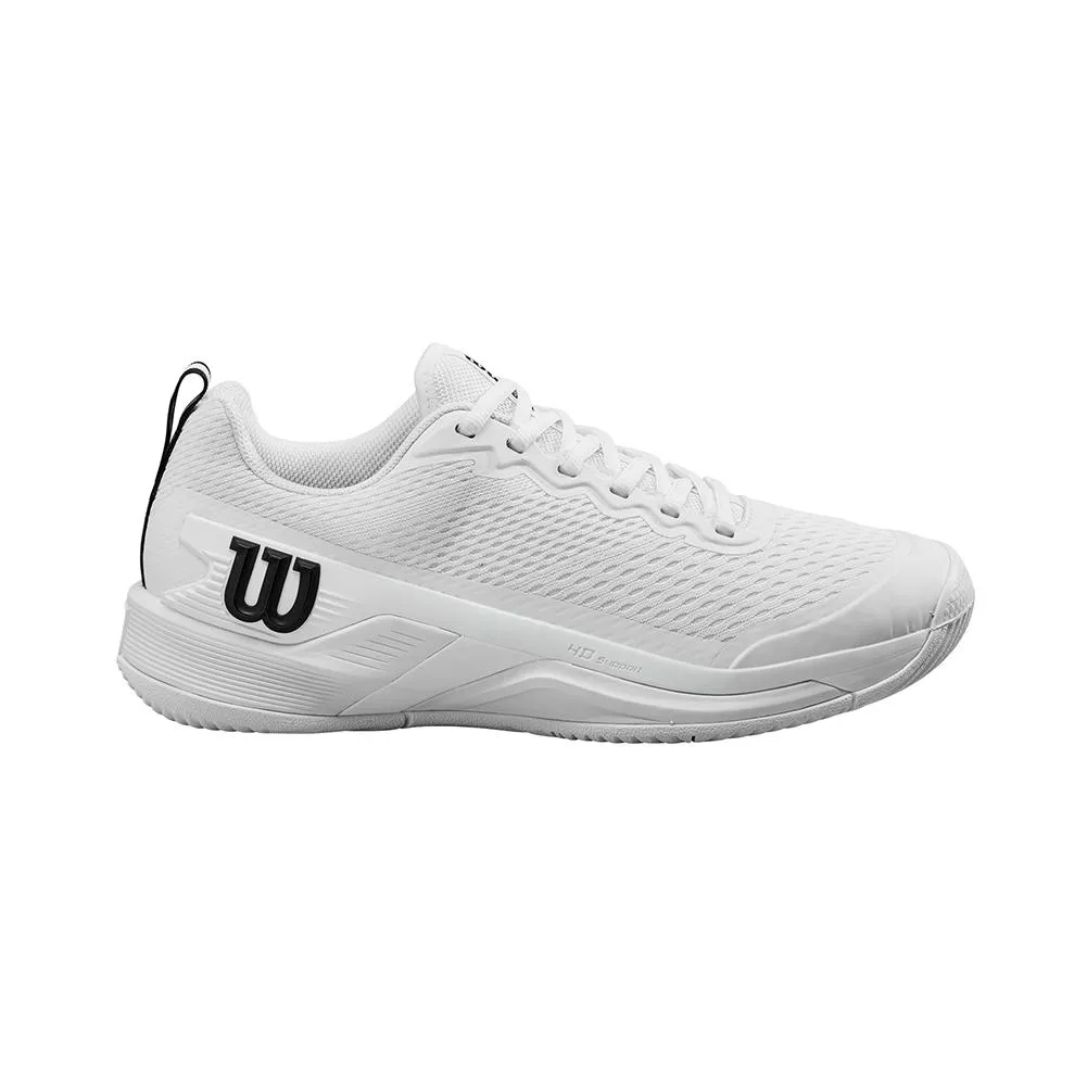 Men's Rush Pro 4.5 Wide Tennis Shoes White and Black