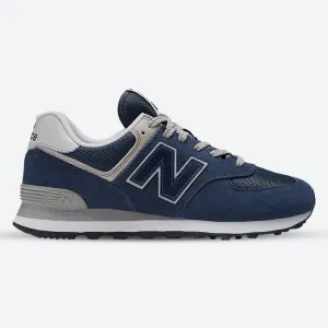 Men's Wide Fit New Balance  ML574EVN Running Sneakers - Exclusive - Navy