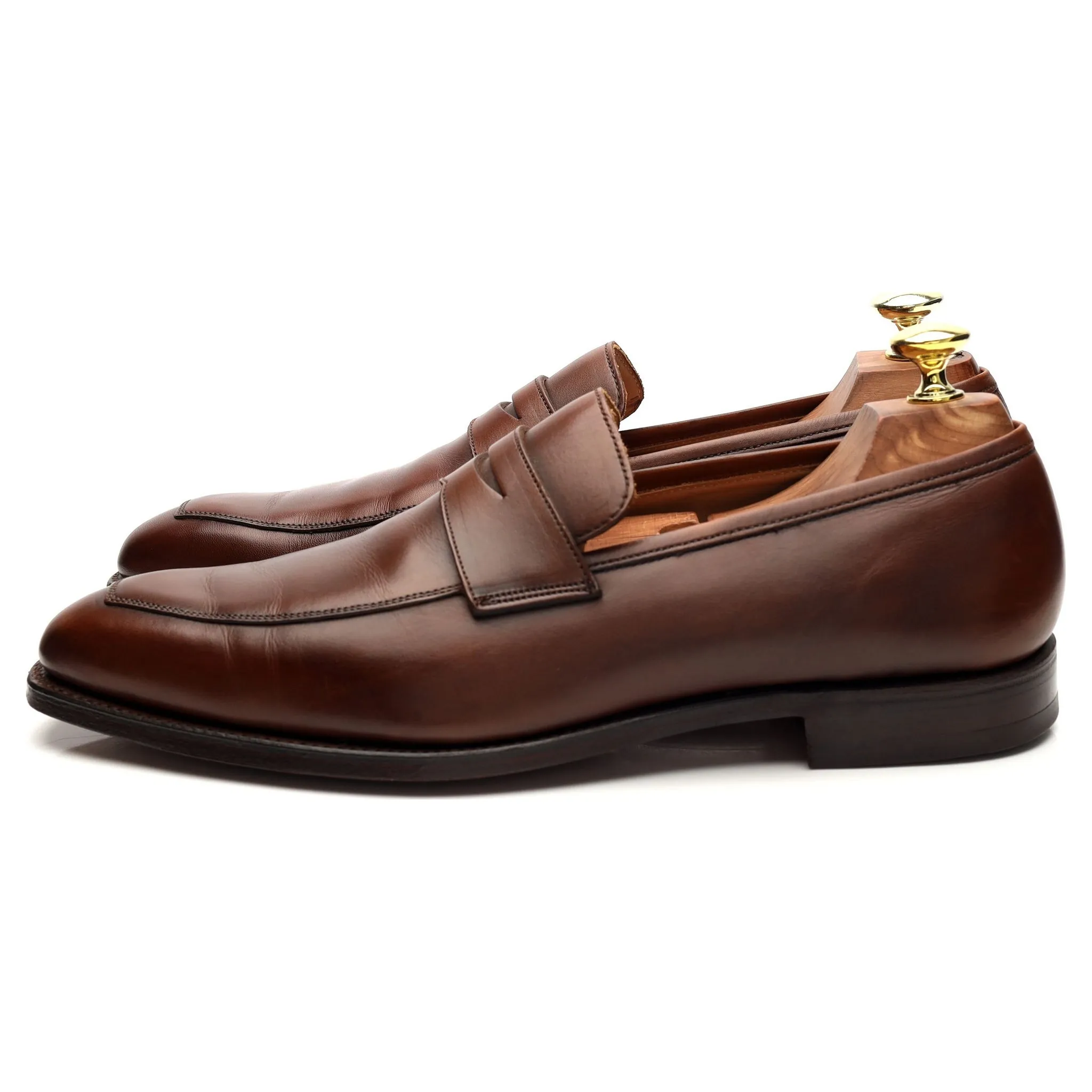 'Merton' Brown Leather Loafers UK 7 E