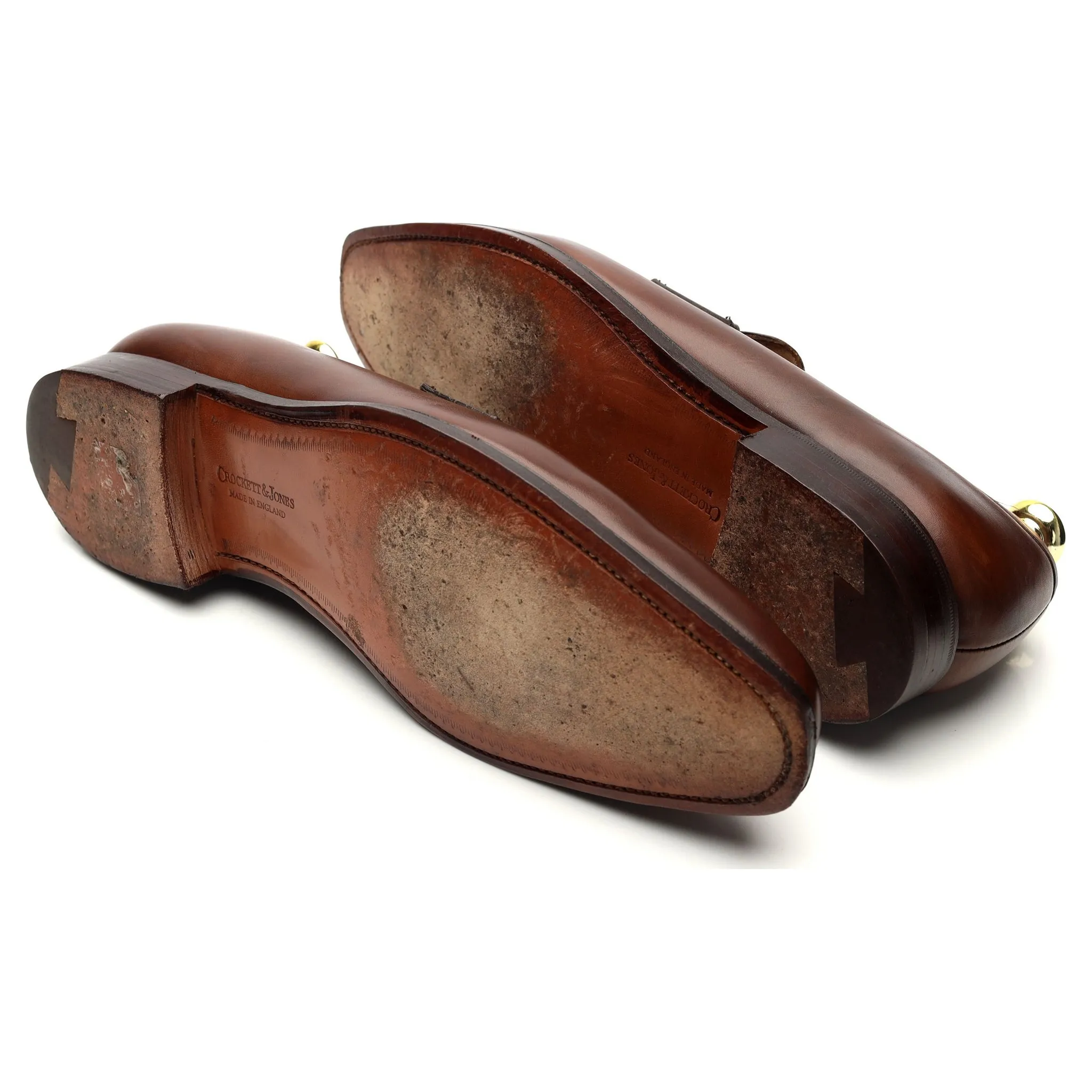 'Merton' Brown Leather Loafers UK 7 E