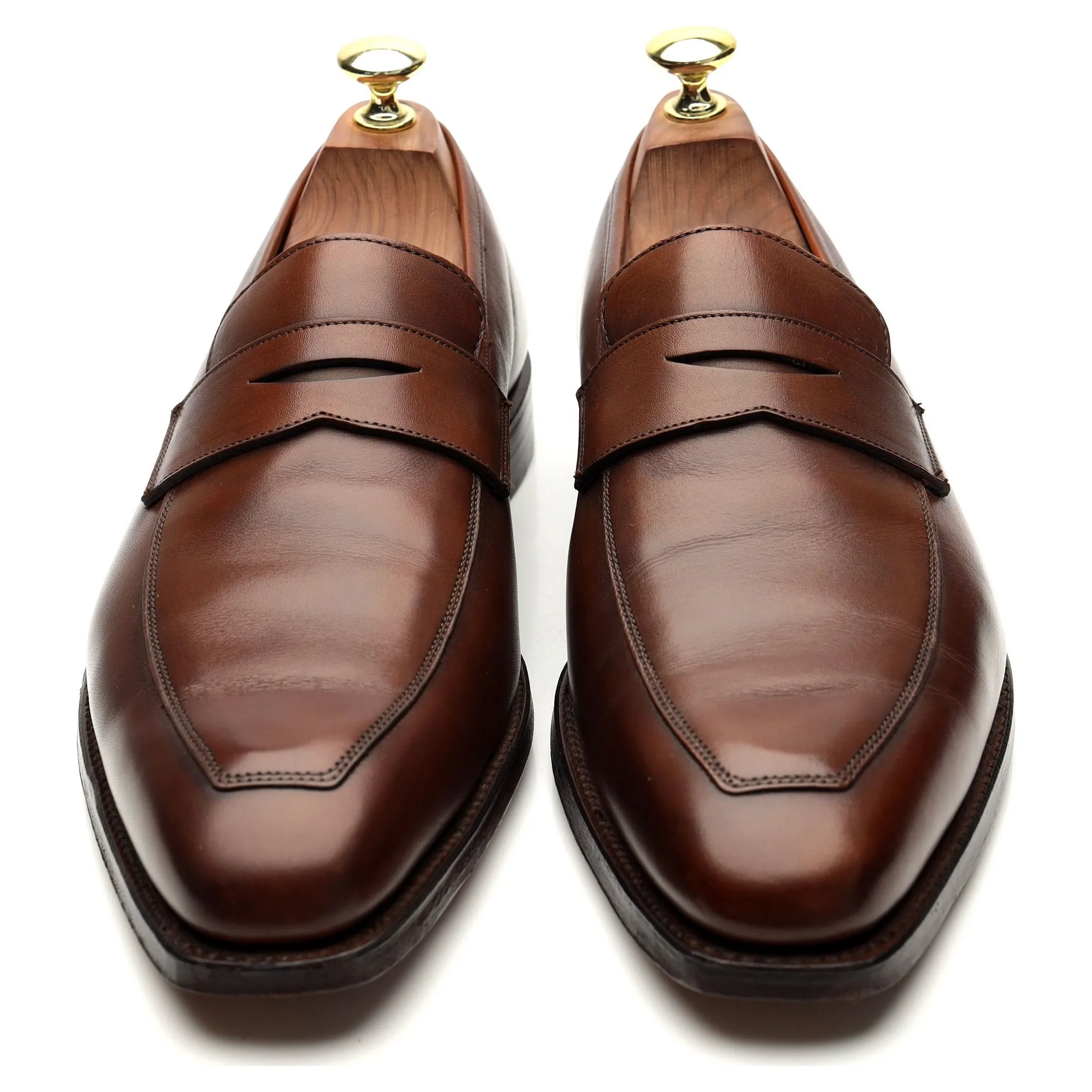 'Merton' Brown Leather Loafers UK 7 E