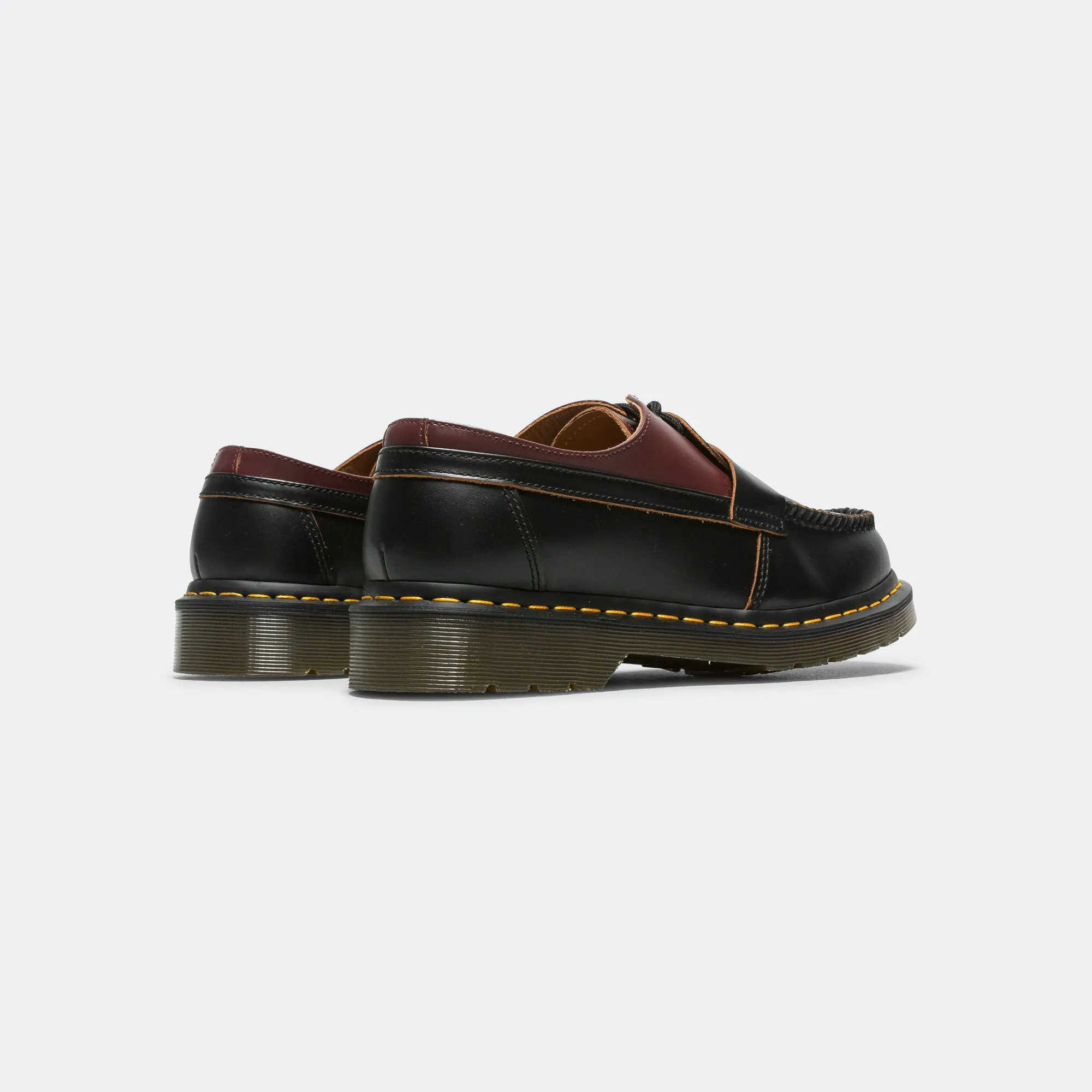 Mocassin x Dr. Martens - Black/Cherry Red Nappa