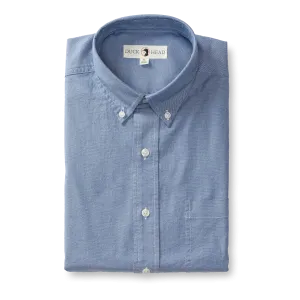 Morris Cotton Oxford Sport Shirt - Varsity Blue