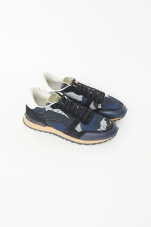 Navy & Black Rockrunner Knit Sneaker