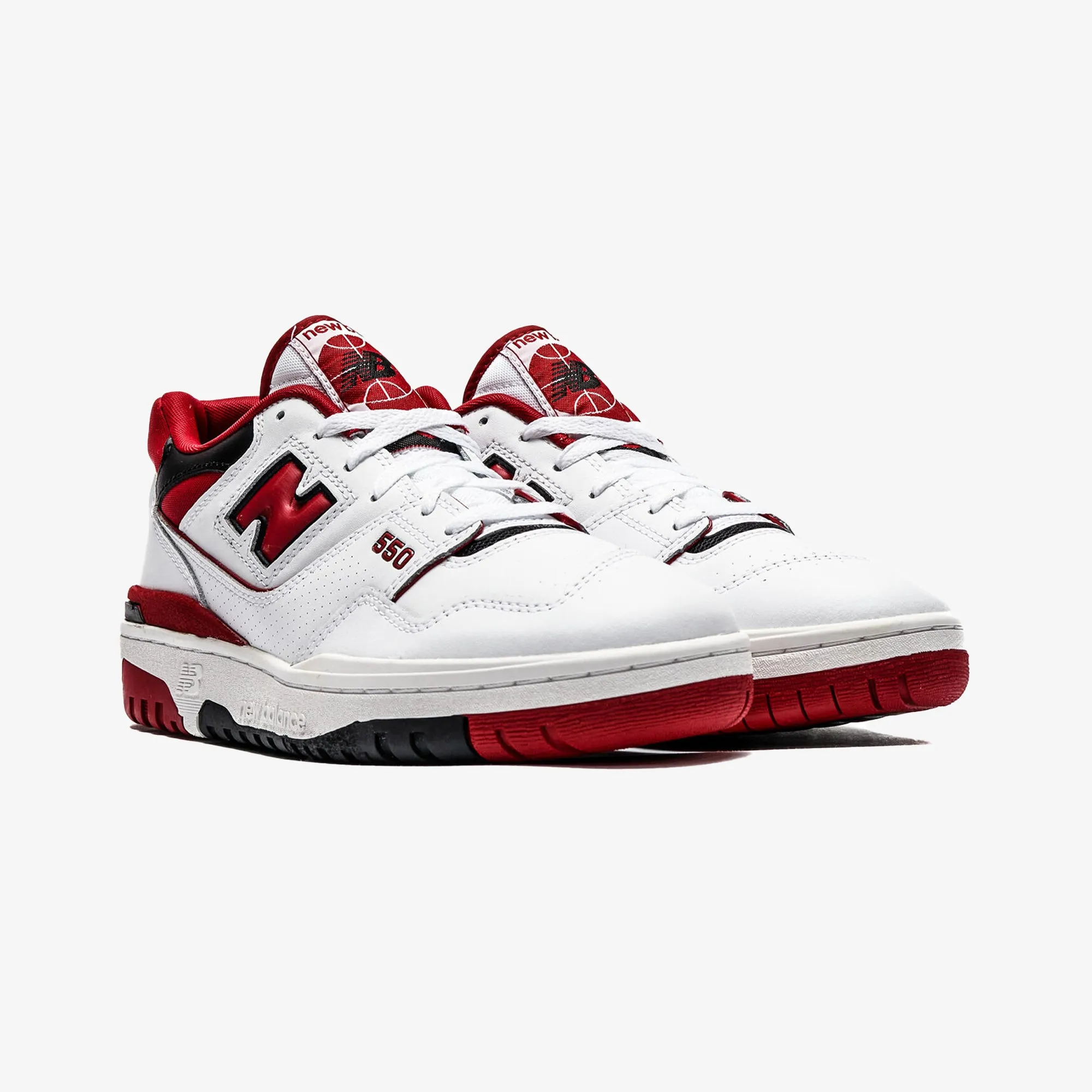 New Balance | BB550 { WHITE/RED