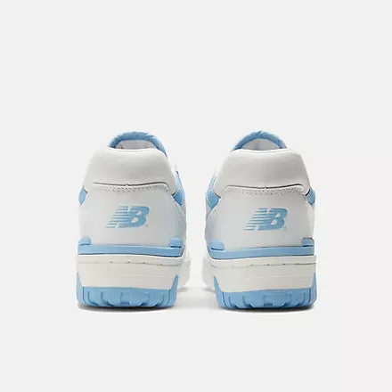 New Balance Women's 550 White with blue haze