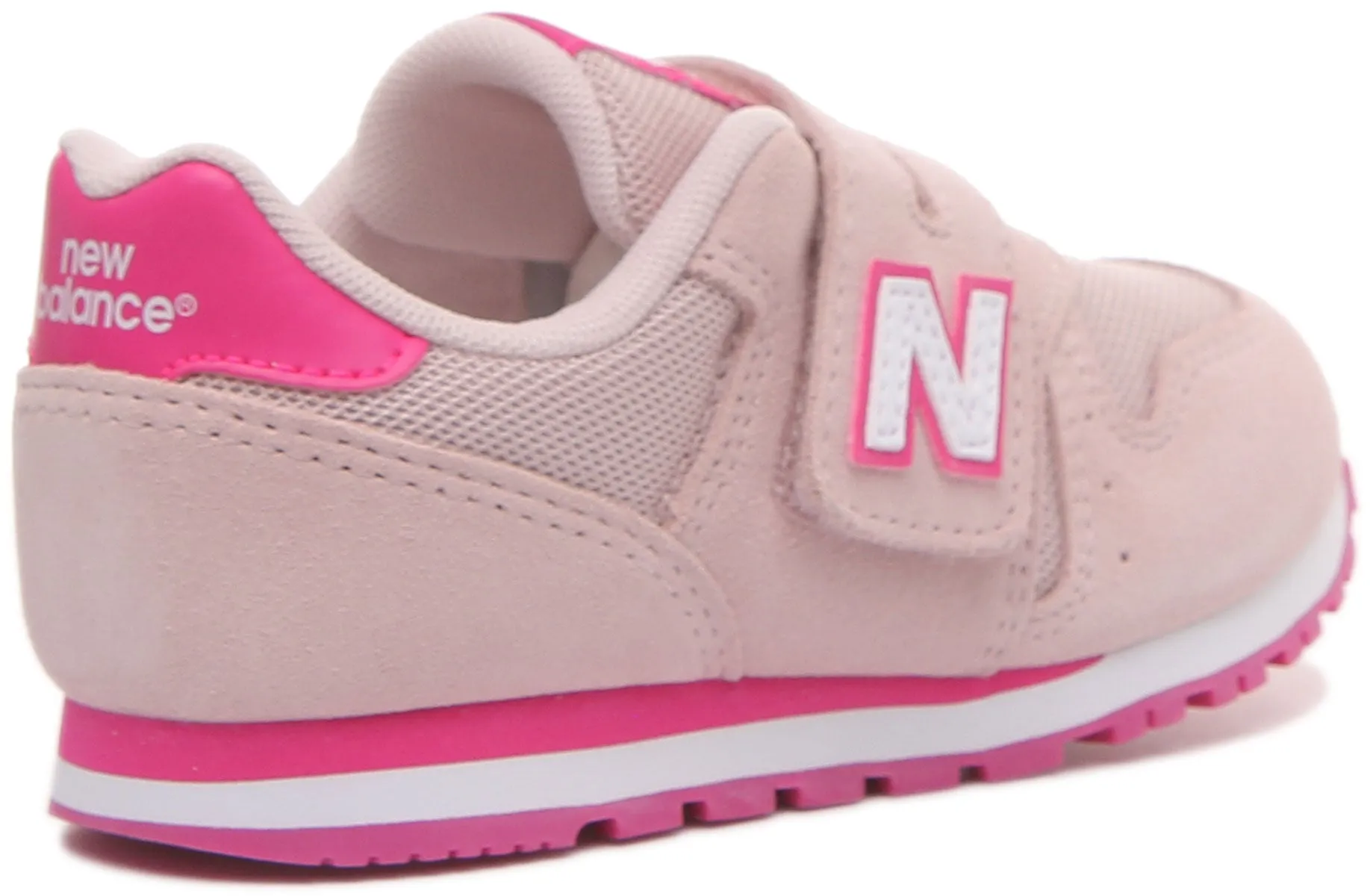 New Balance YV373SPW Velcro Trainers in Pink For Kids