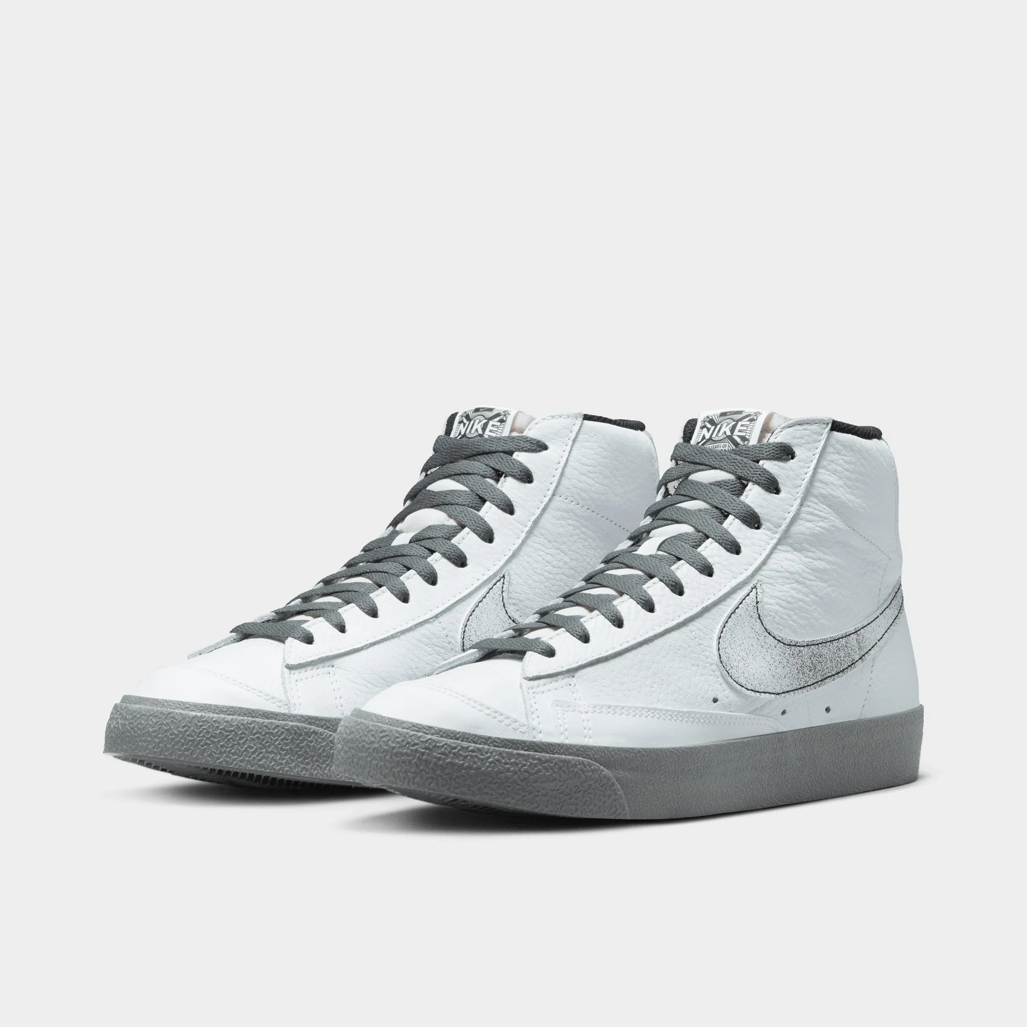 Nike Blazer Mid '77 EMB White / Smoke Grey - Black