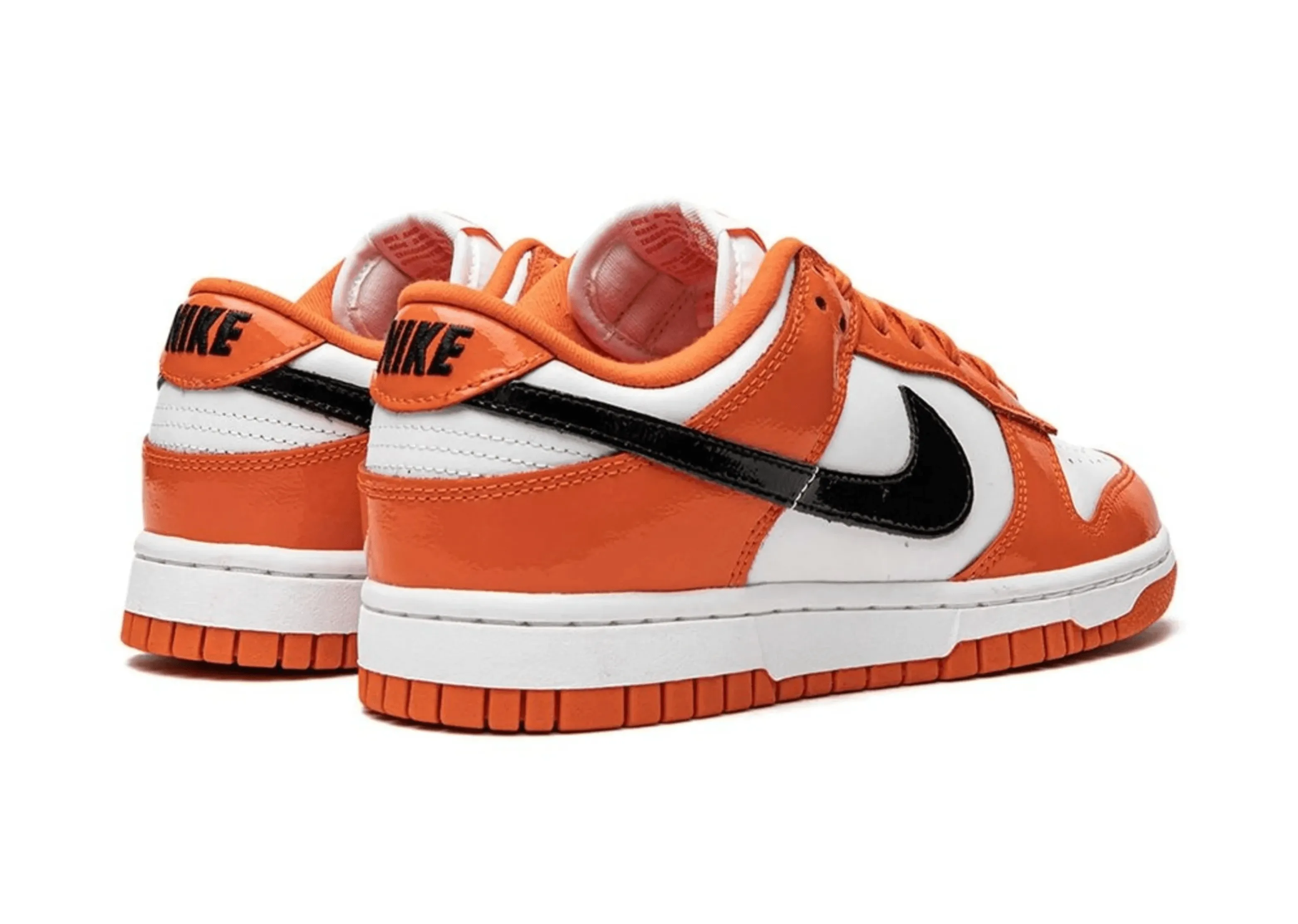 Nike Dunk Low Orange & Black Patent Leather