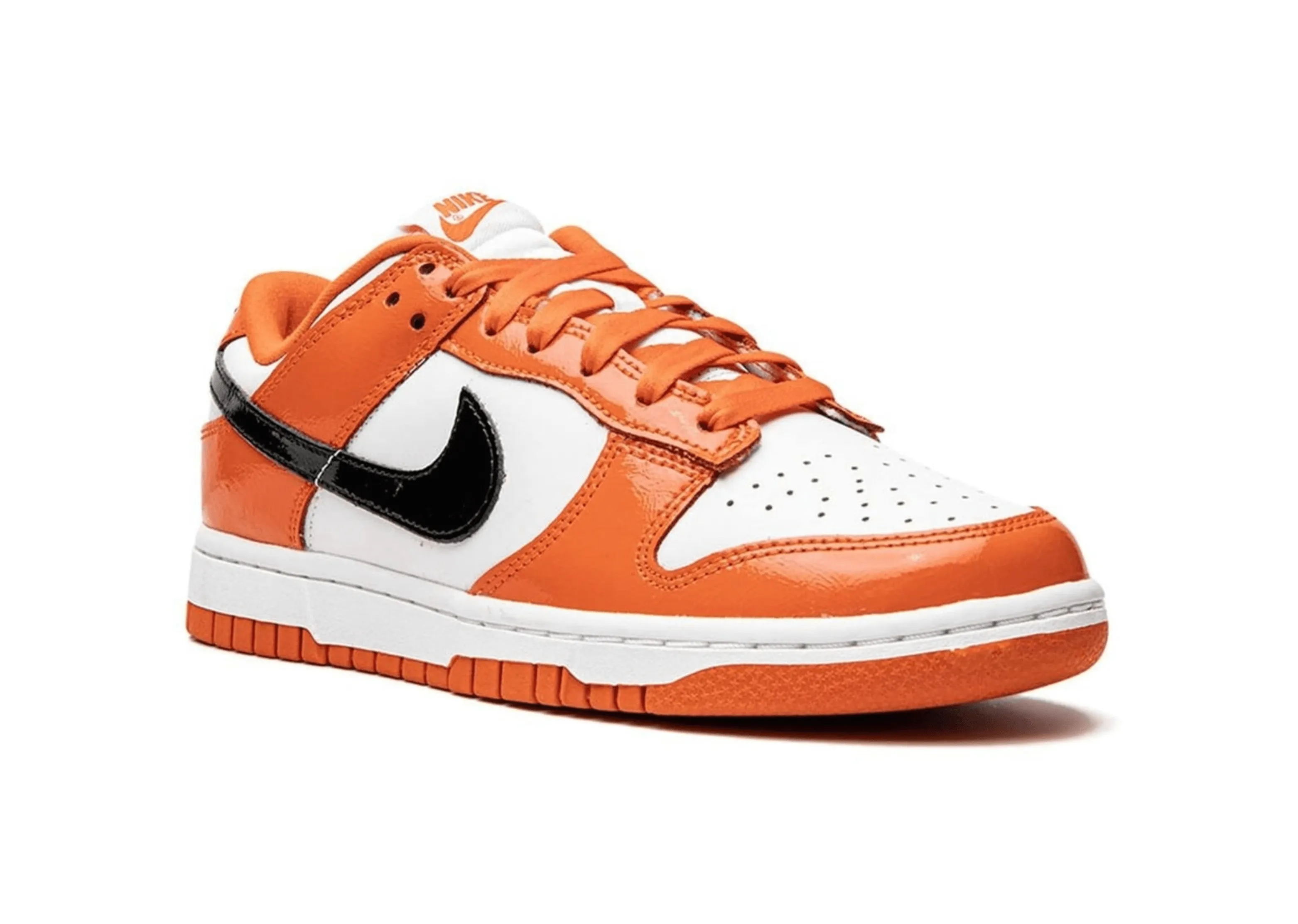 Nike Dunk Low Orange & Black Patent Leather