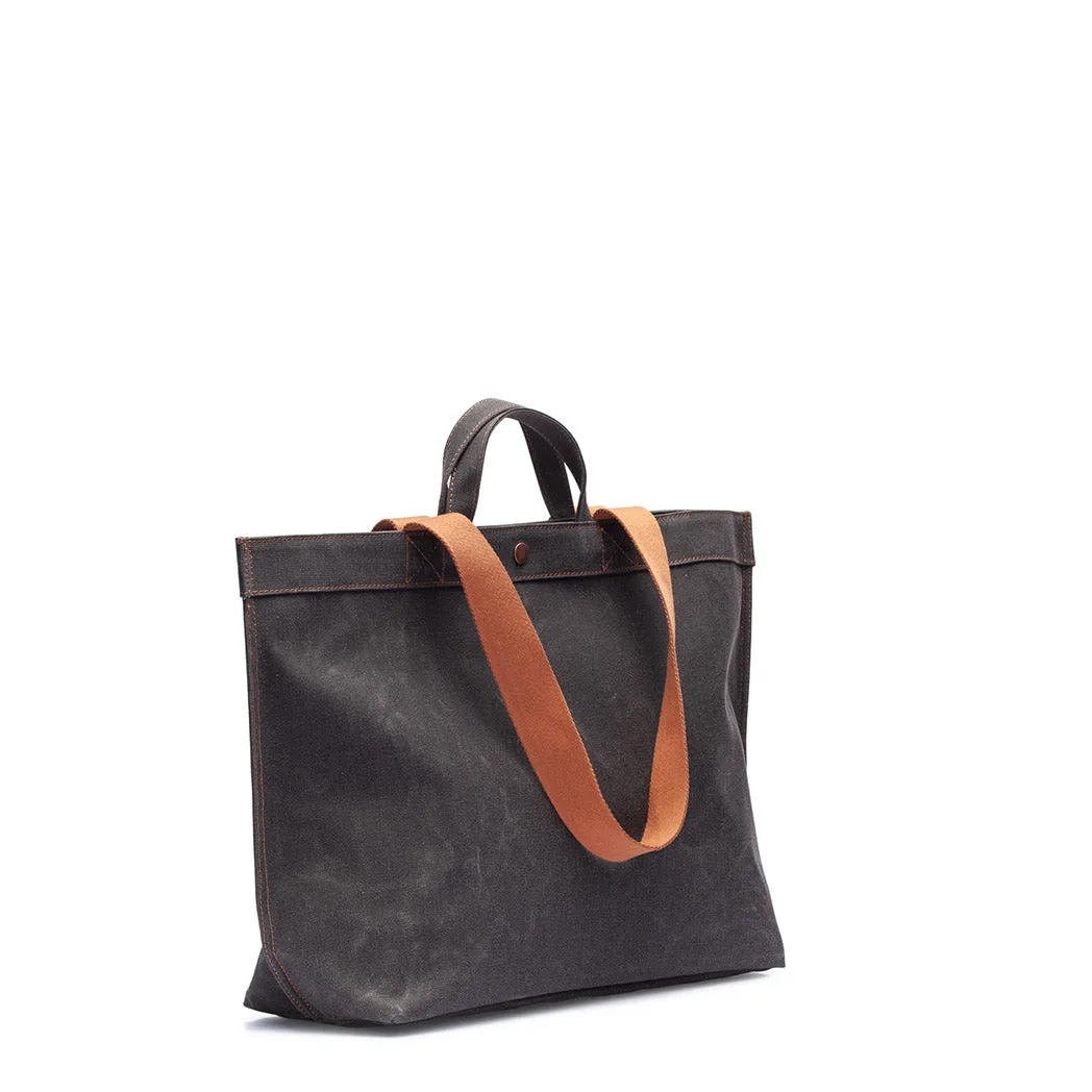 No. 204 Large Tote Black Truffle (REVERSIBLE)