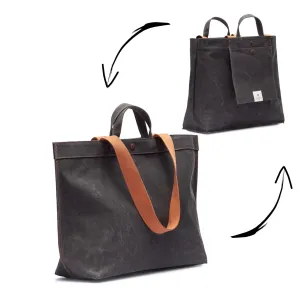 No. 204 Large Tote Black Truffle (REVERSIBLE)