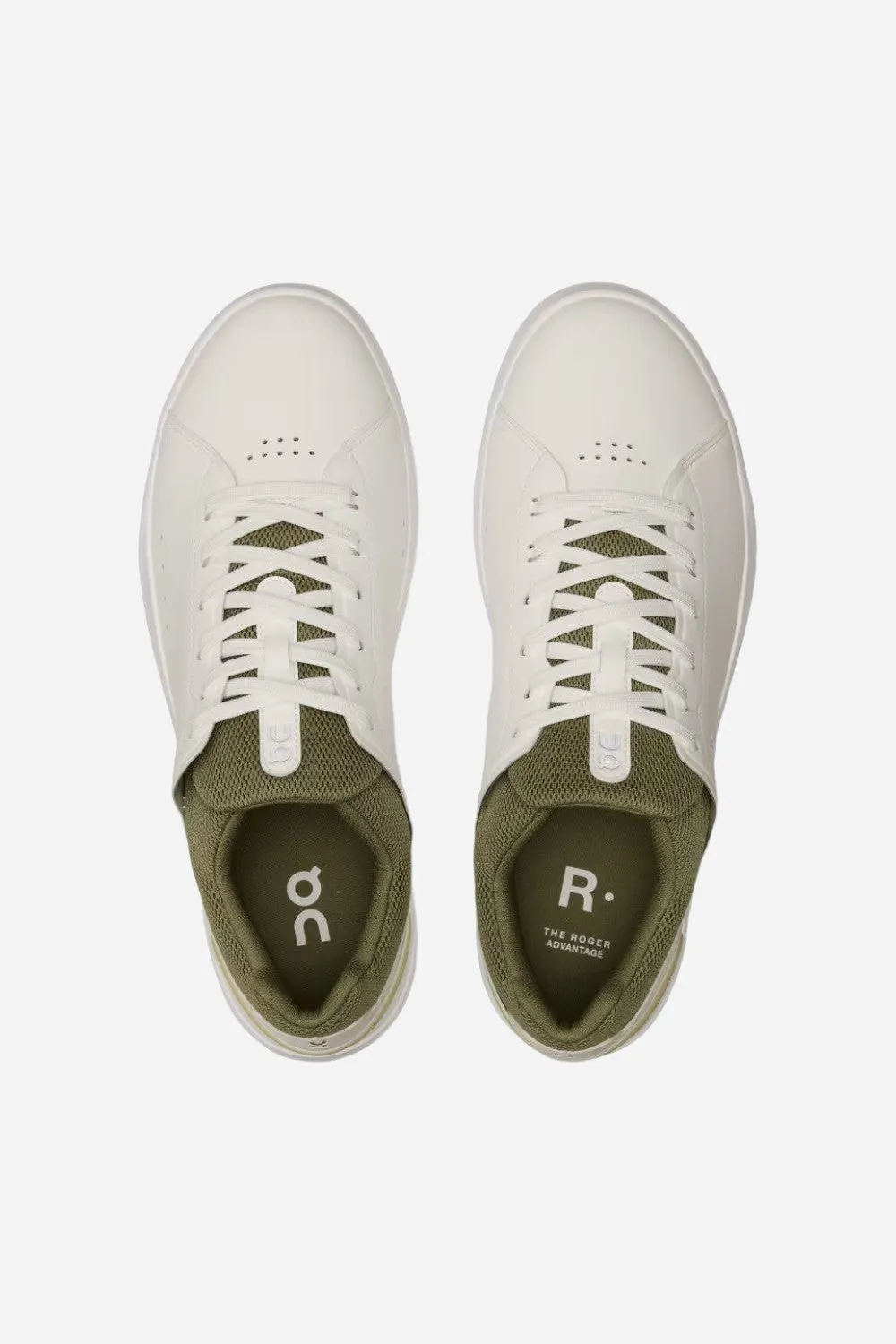 ON Running Mens The Roger Advantage in White/Olive