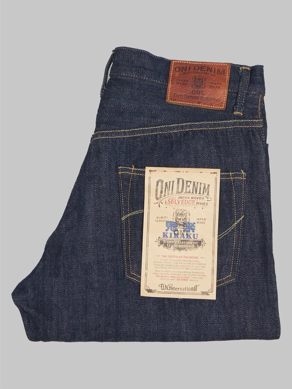 ONI Denim 860-KI "Kiraku" 12oz Peg Top Jeans