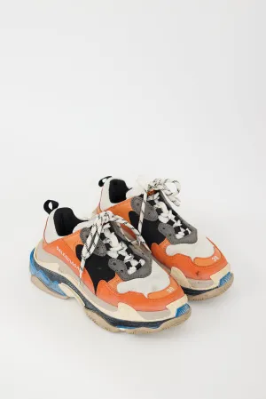 Orange & Multicolour Triple S Sneaker