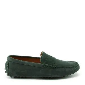 Penny Driving Loafers, racing green suede