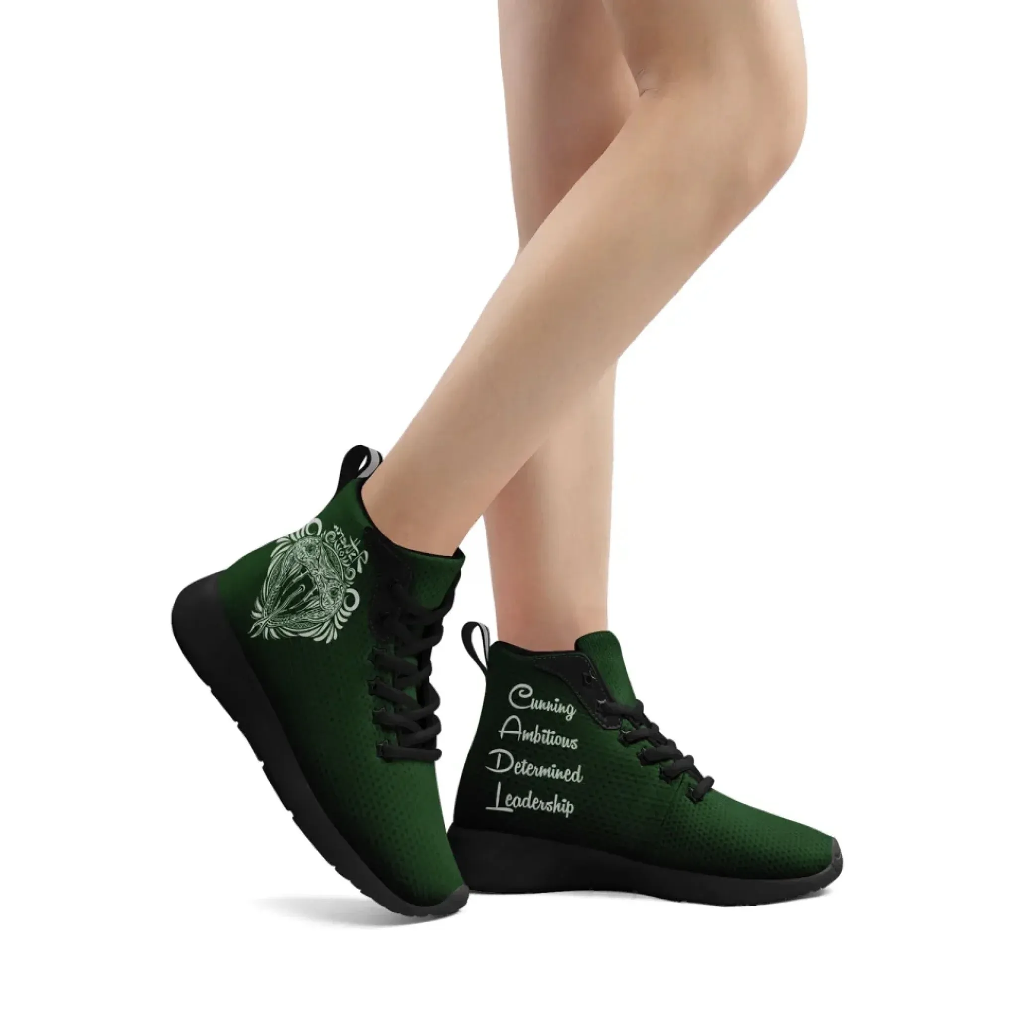 Personalized Yoga-Theme Sneakers, Custom Mindful High Top Shoes, Lightweight and Stylish Shoes