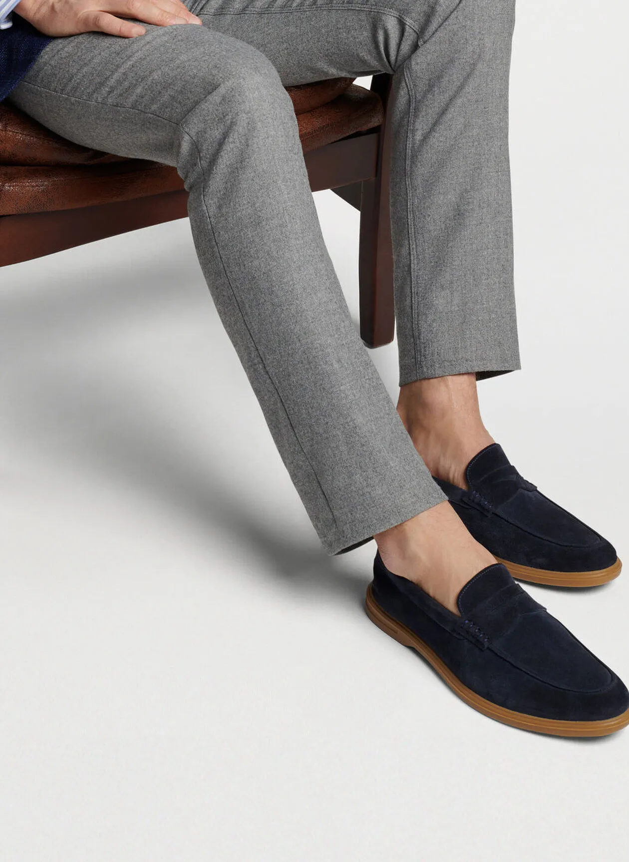 Peter Millar Men's Excursionist Penny Loafer - DARK NAVY