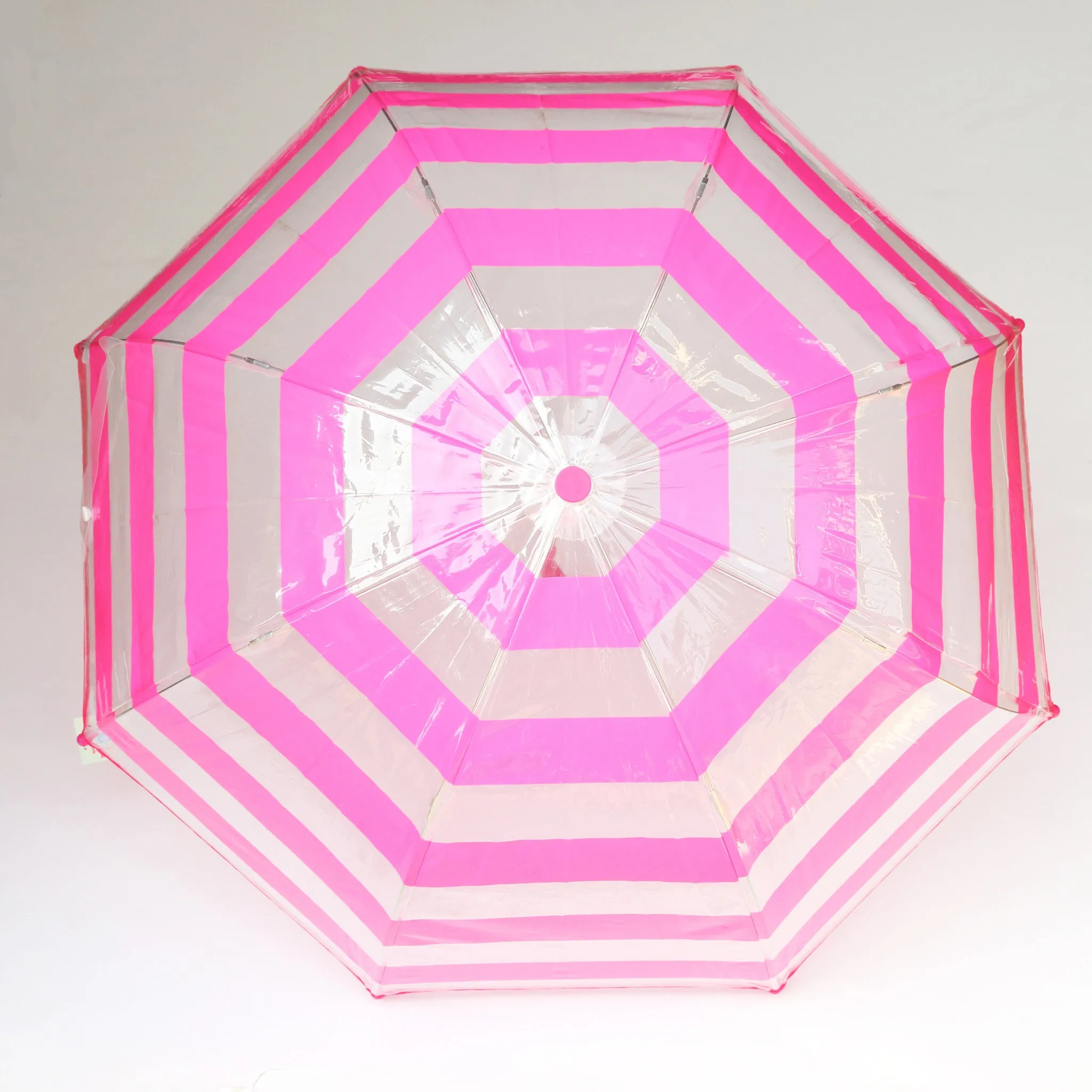 Pluie Pluie Girls Fuchsia Striped Umbrella