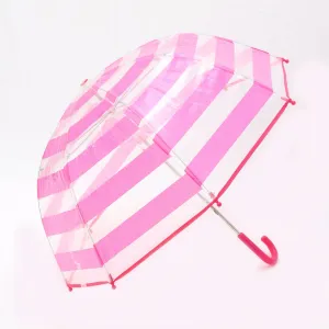 Pluie Pluie Girls Fuchsia Striped Umbrella