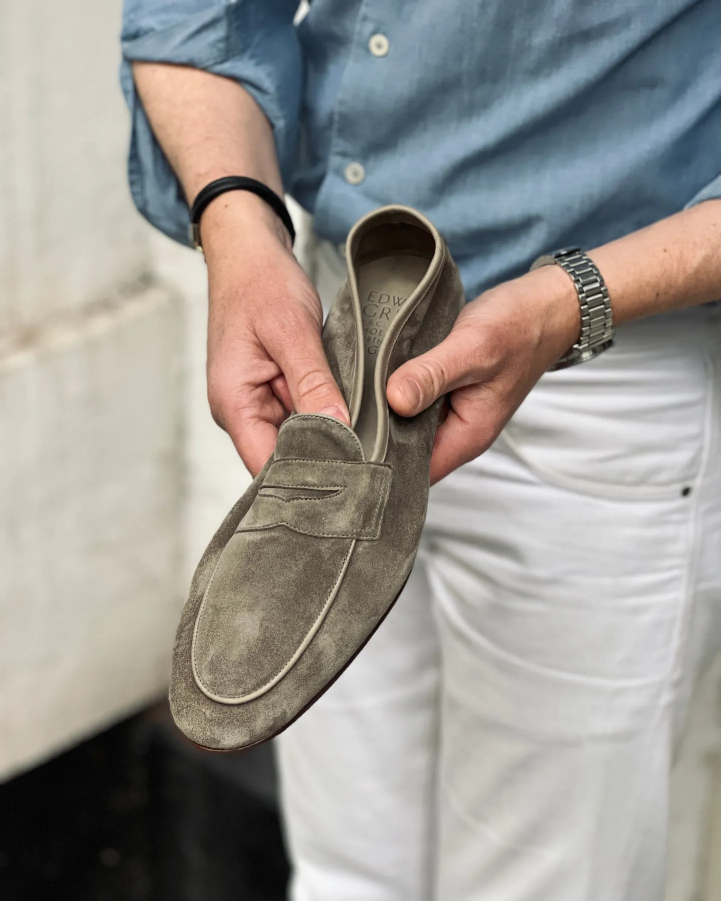 Polperro | Unlined | Suede | Sage