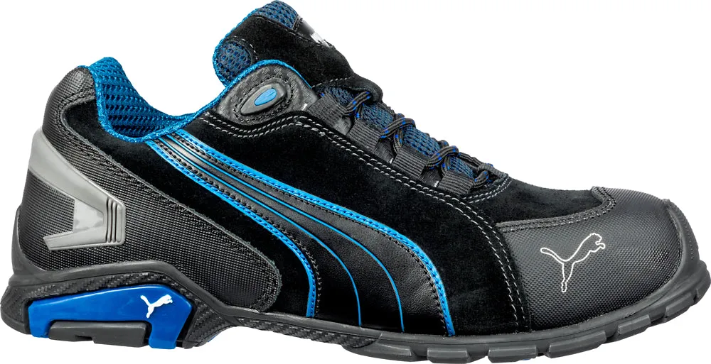 'Puma' Men's Rio Low ESD Safety Toe - Black / Blue