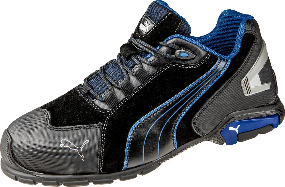 'Puma' Men's Rio Low ESD Safety Toe - Black / Blue