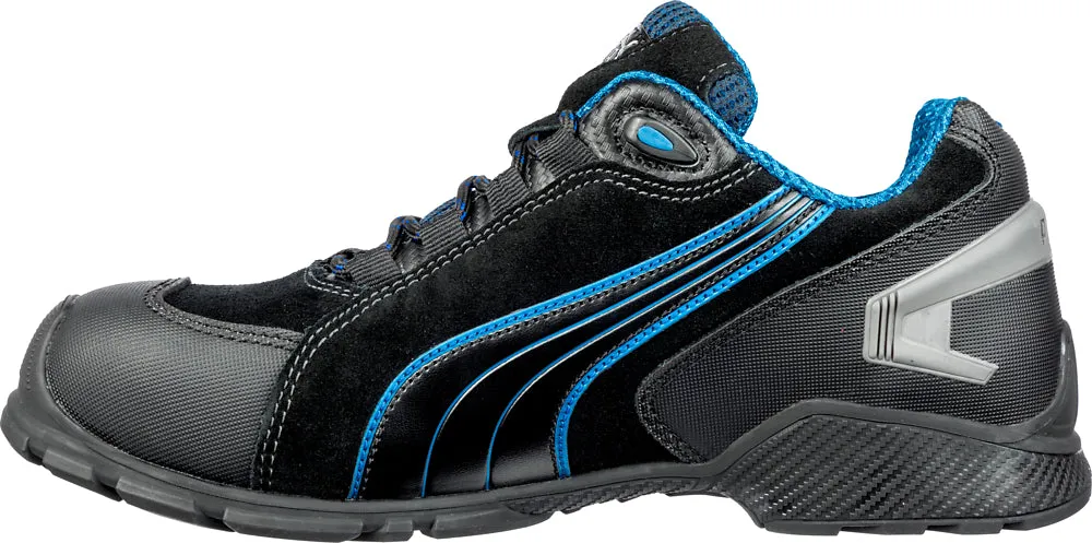 'Puma' Men's Rio Low ESD Safety Toe - Black / Blue