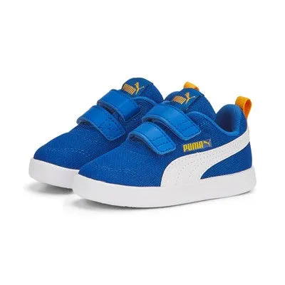 Puma sneakers da bambino in mesh traspirante Courtflex v2 V Inf 371759-14 victoria blue-white-zinnia