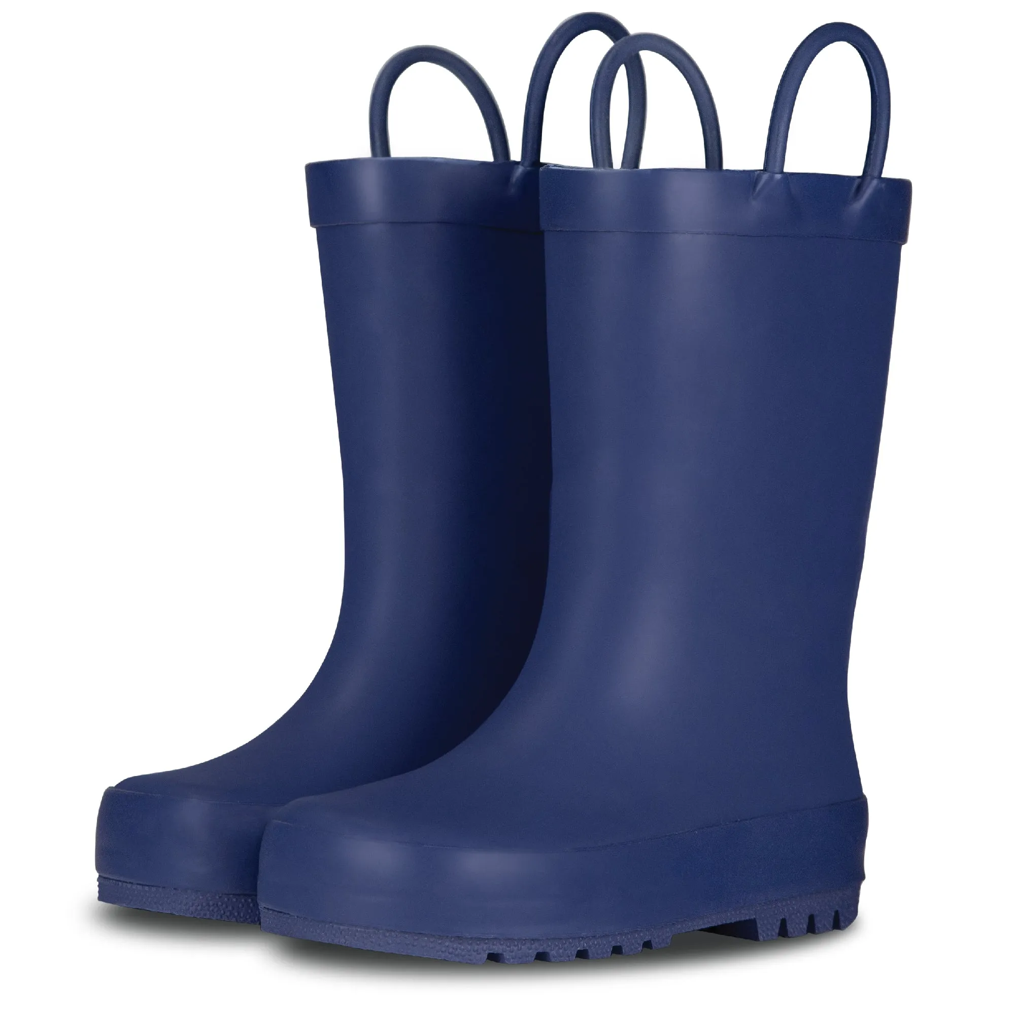 Ribbon Blue Matte Rain Boots