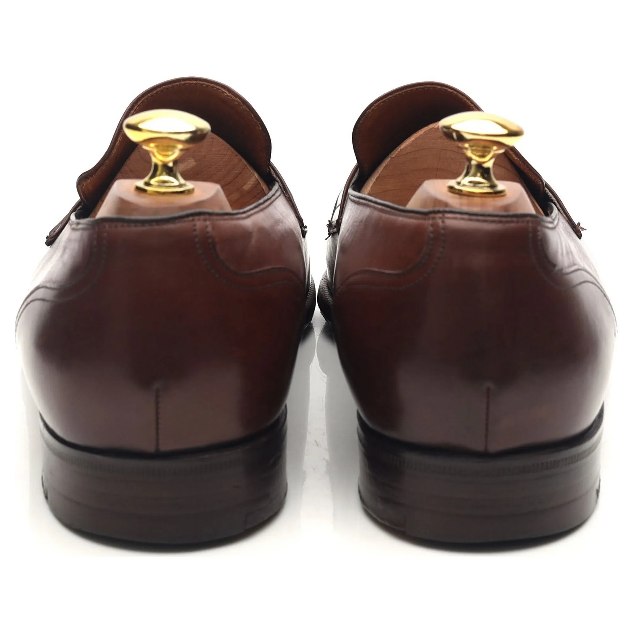 'Salisbury' Brown Leather Loafers UK 8.5 F