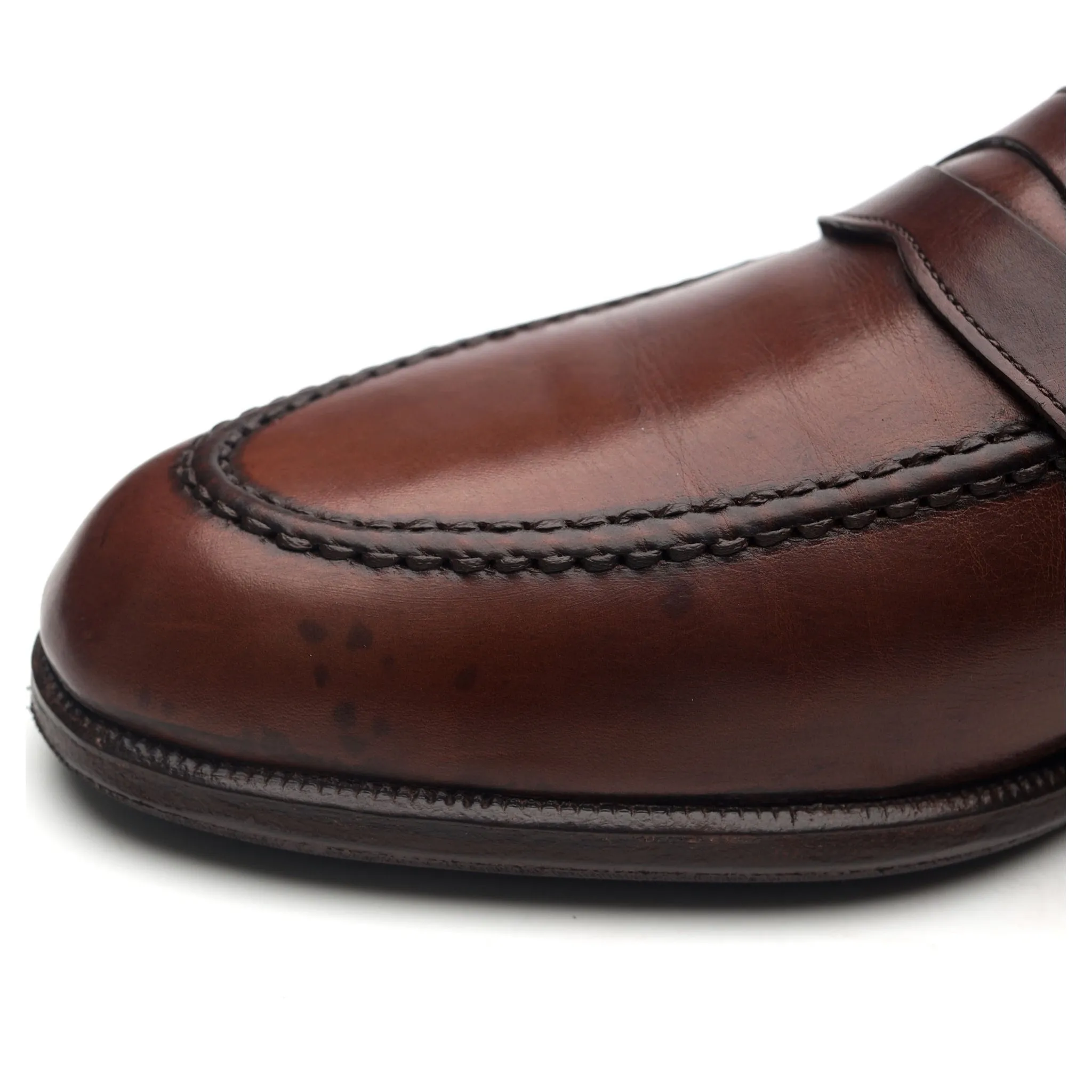 'Salisbury' Brown Leather Loafers UK 8.5 F