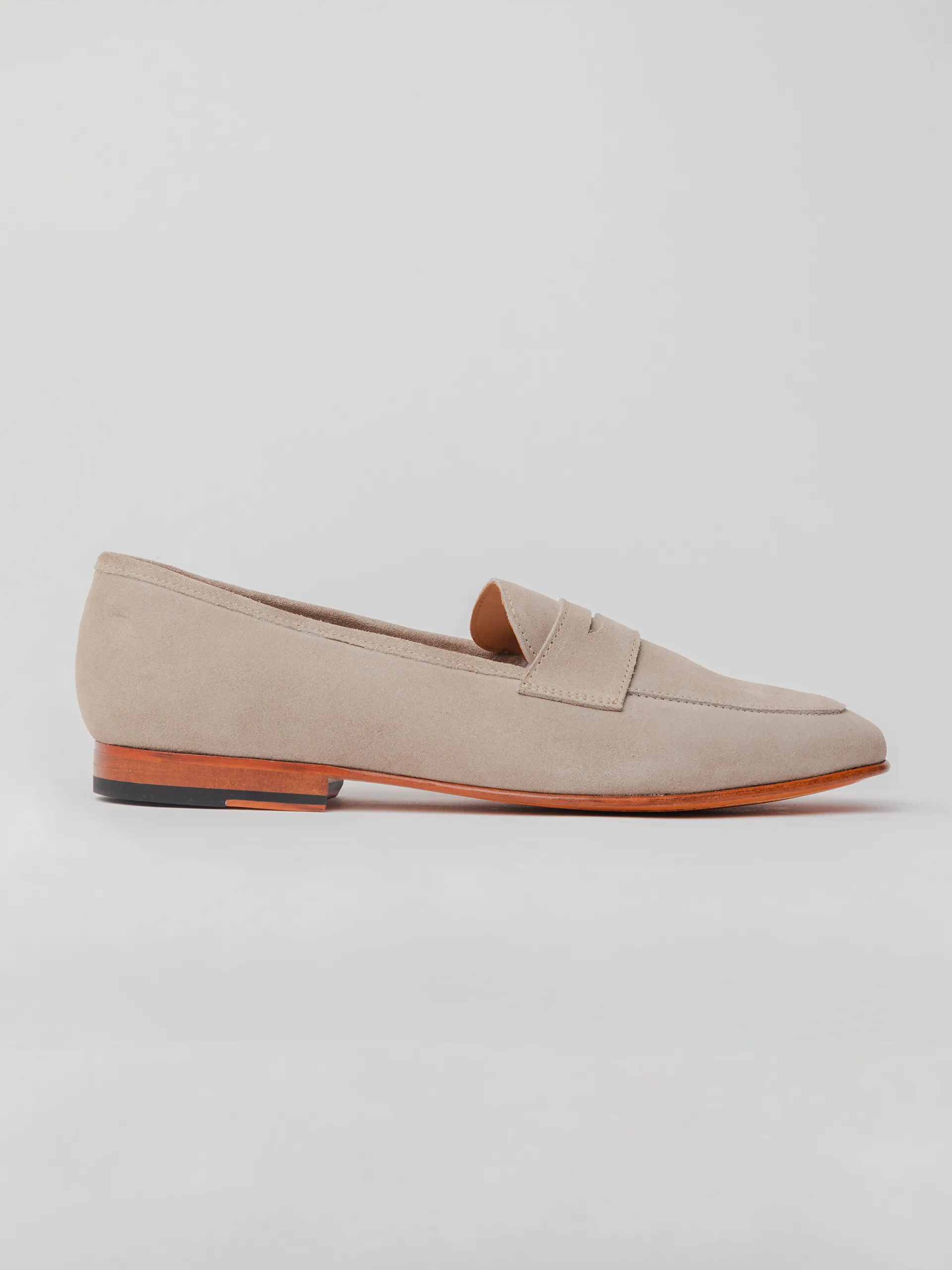 San Penny Loafer - Beige Suede