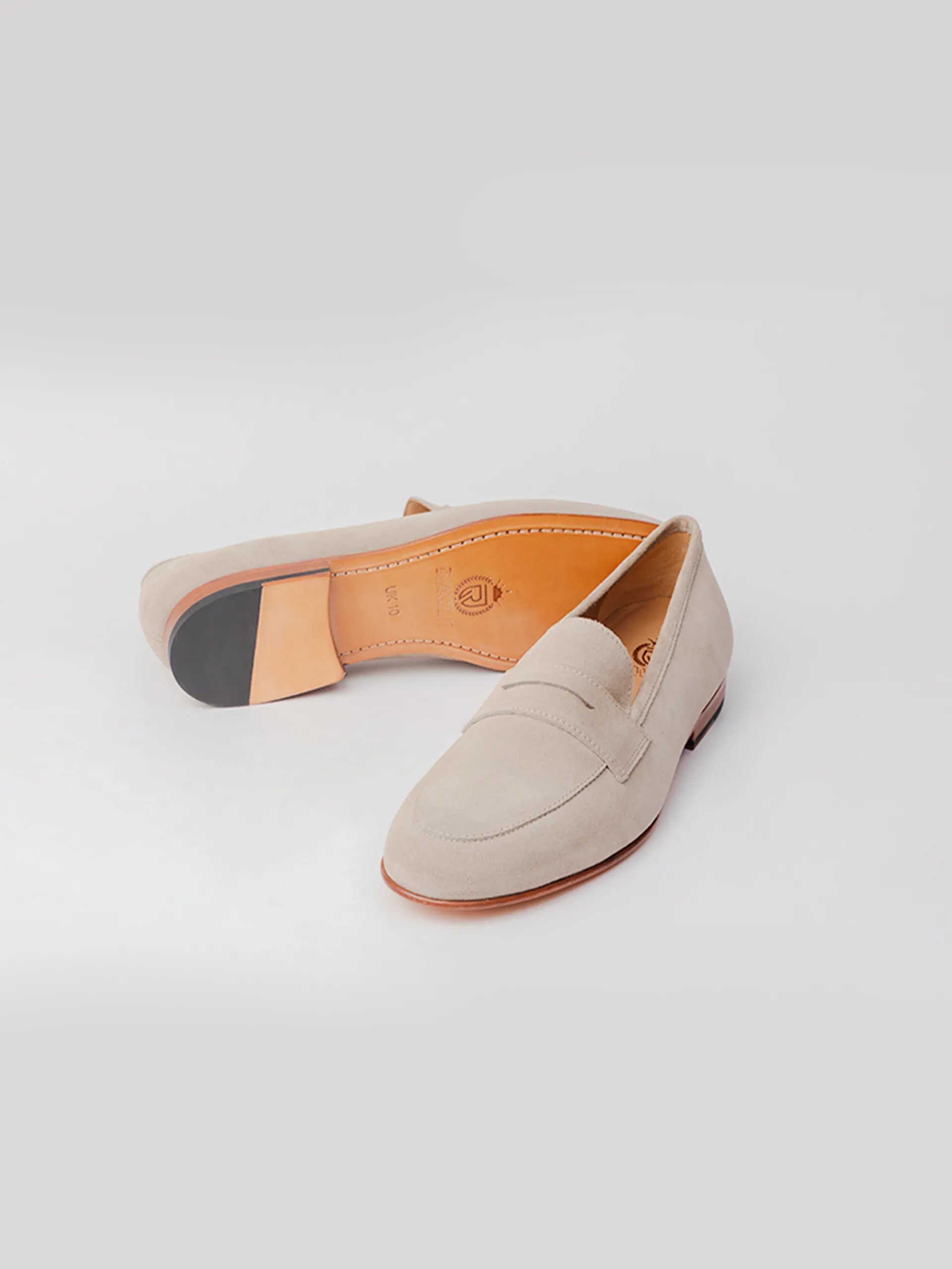 San Penny Loafer - Beige Suede